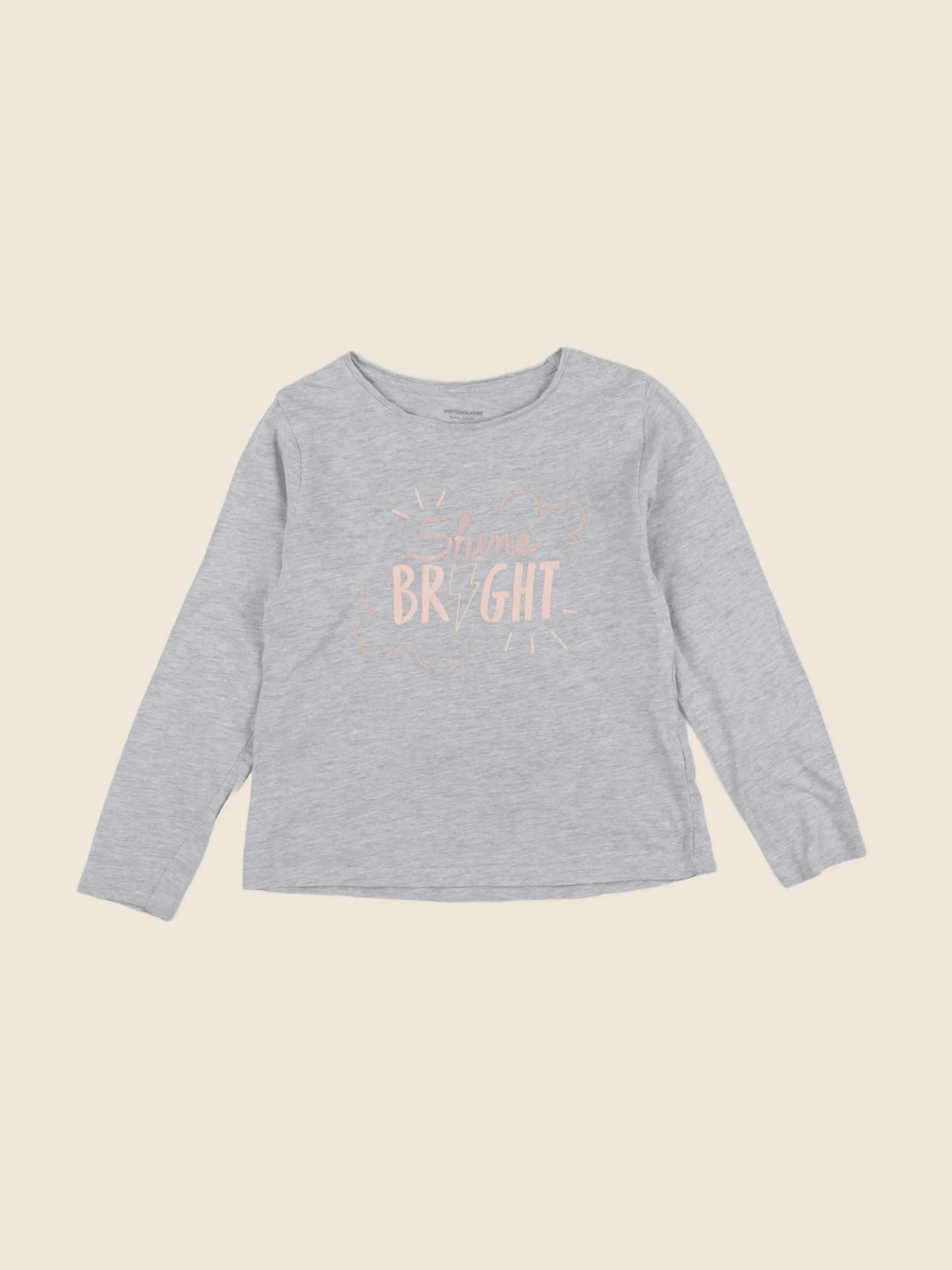 Vertbaudet - tee-shirt gris - 8 ans
