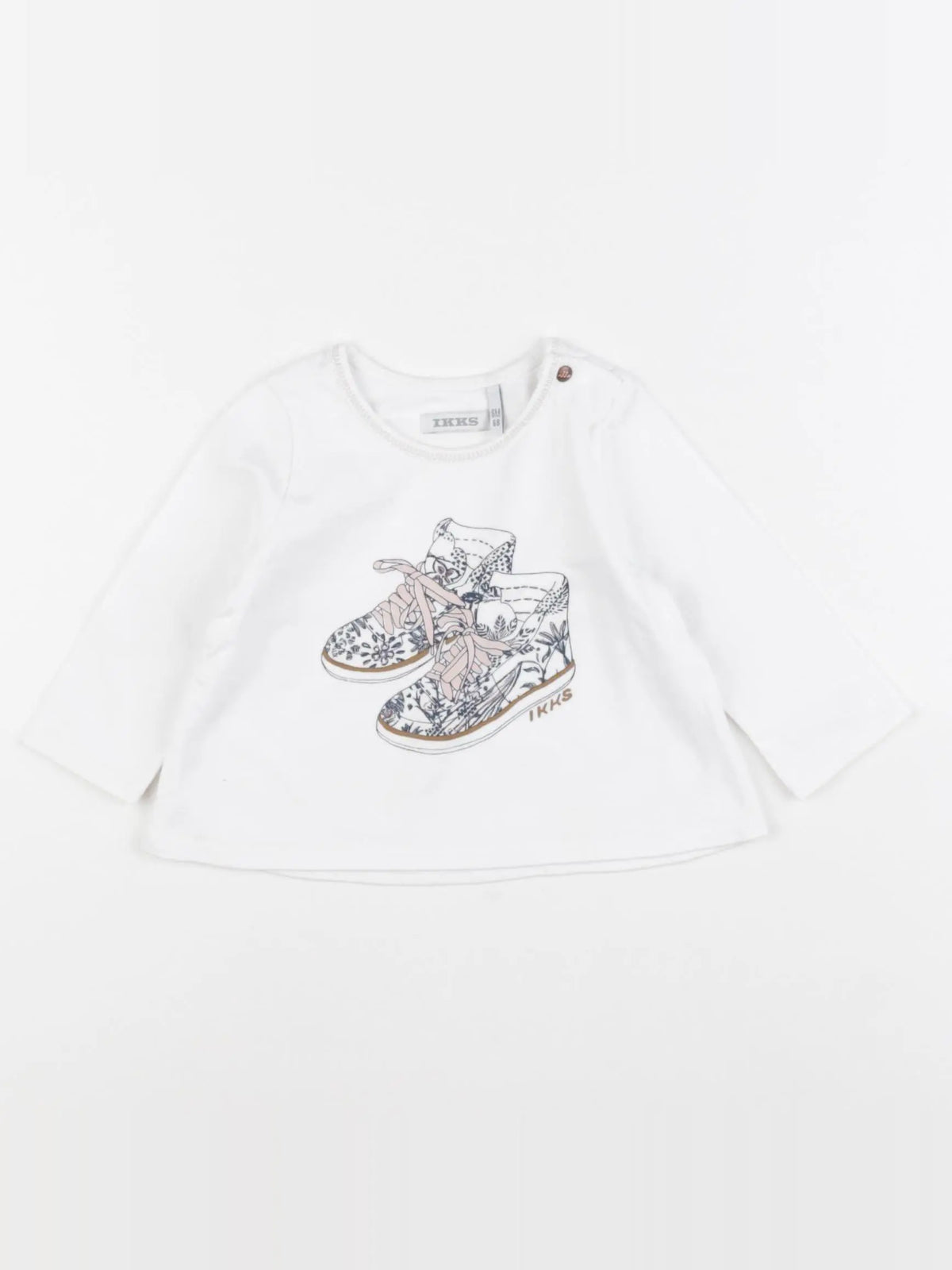 IKKS - tee-shirt blanc - 6 mois
