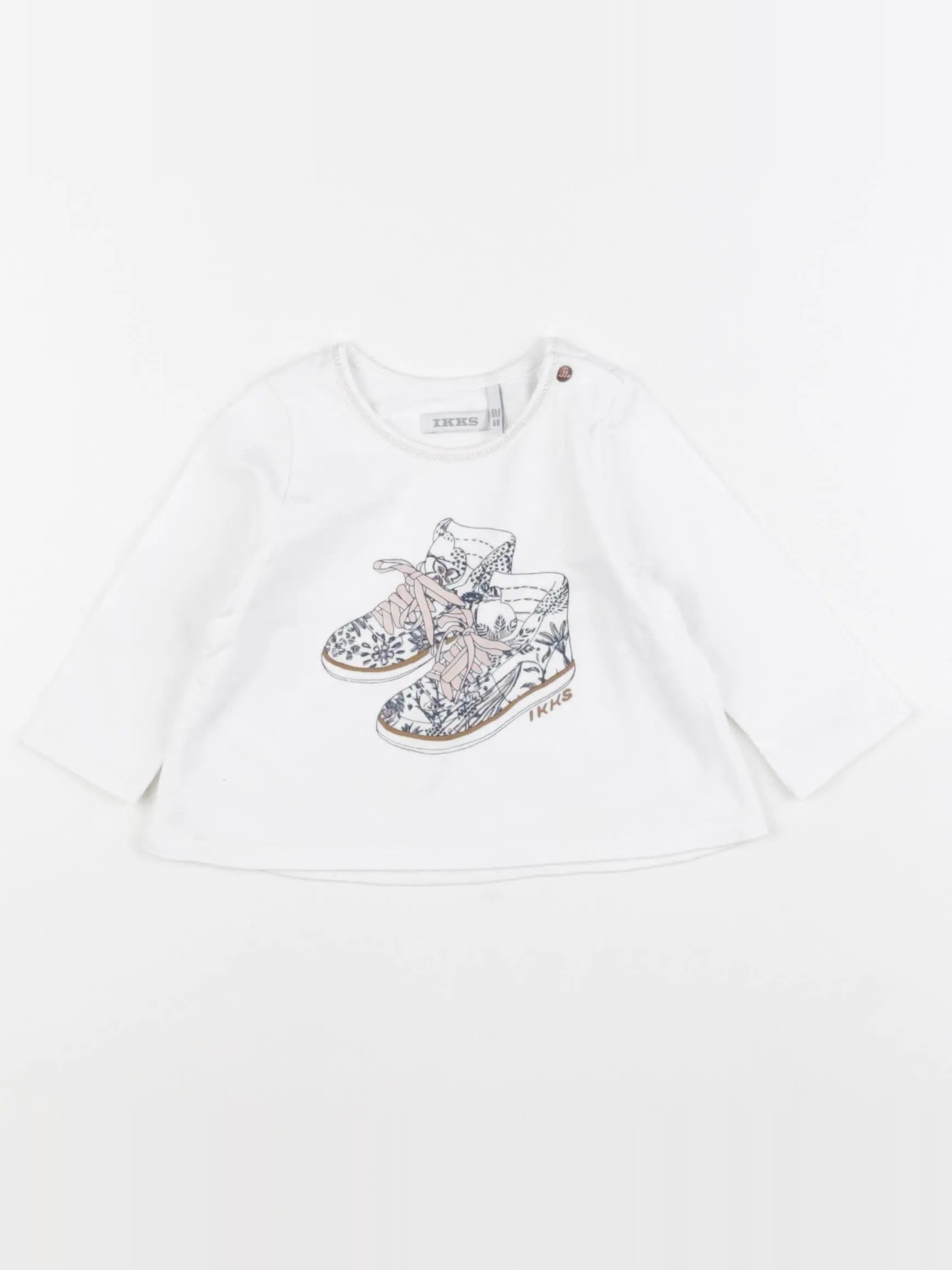 IKKS - tee-shirt blanc - 6 mois