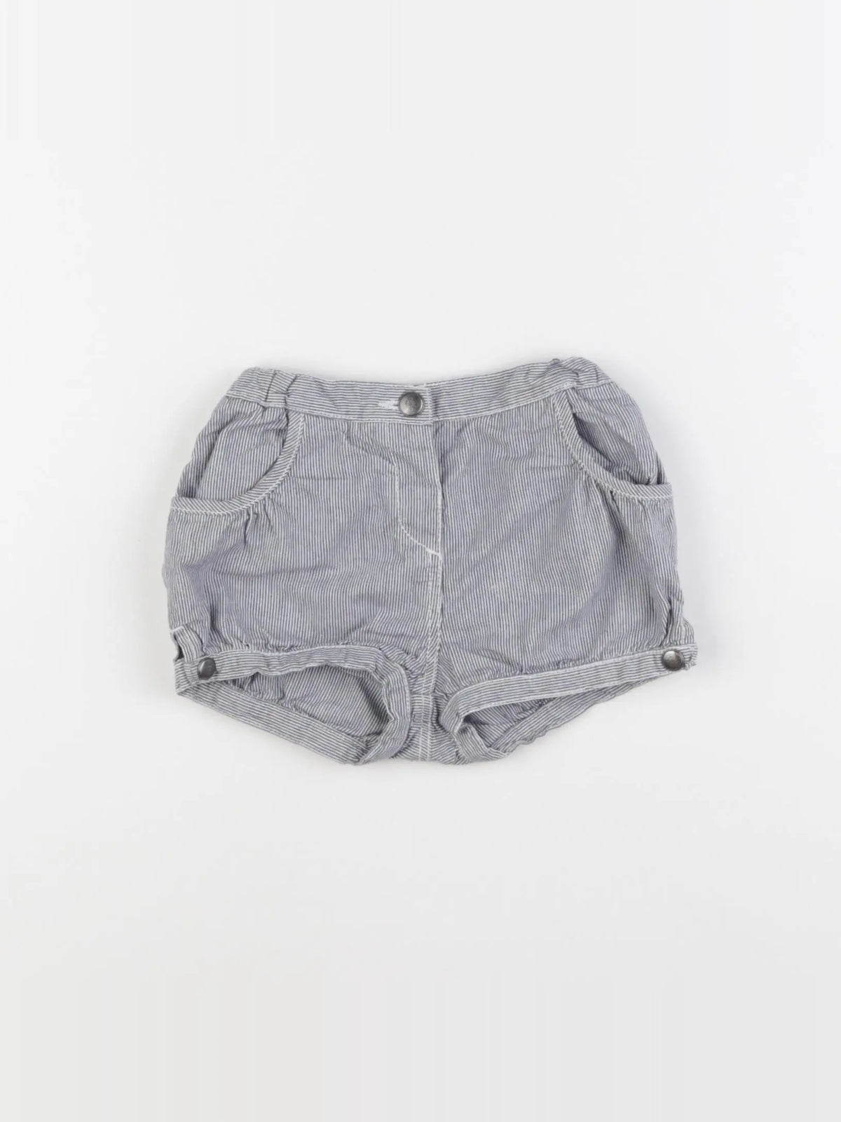 Boutchou - short bleu, blanc - 24 mois