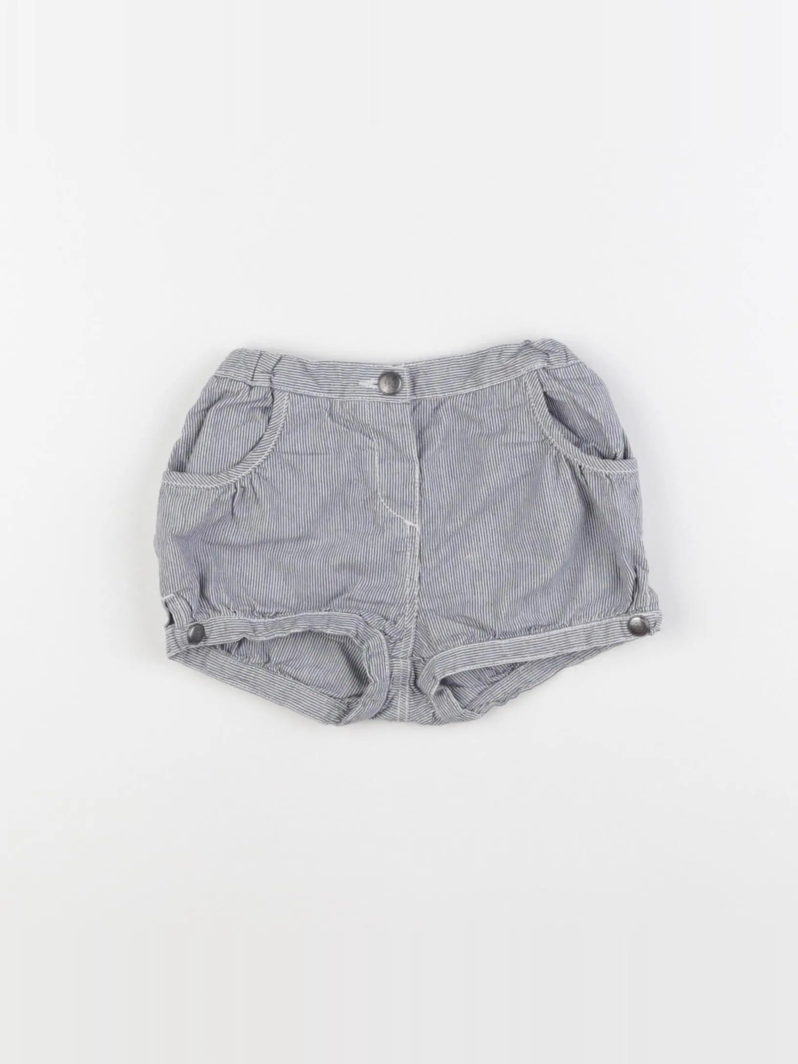 Boutchou - short bleu, blanc - 24 mois