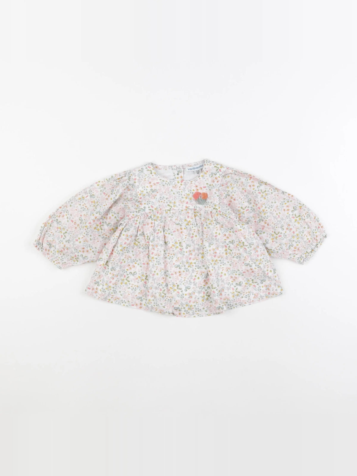 Vertbaudet - blouse multicolore - 9 mois