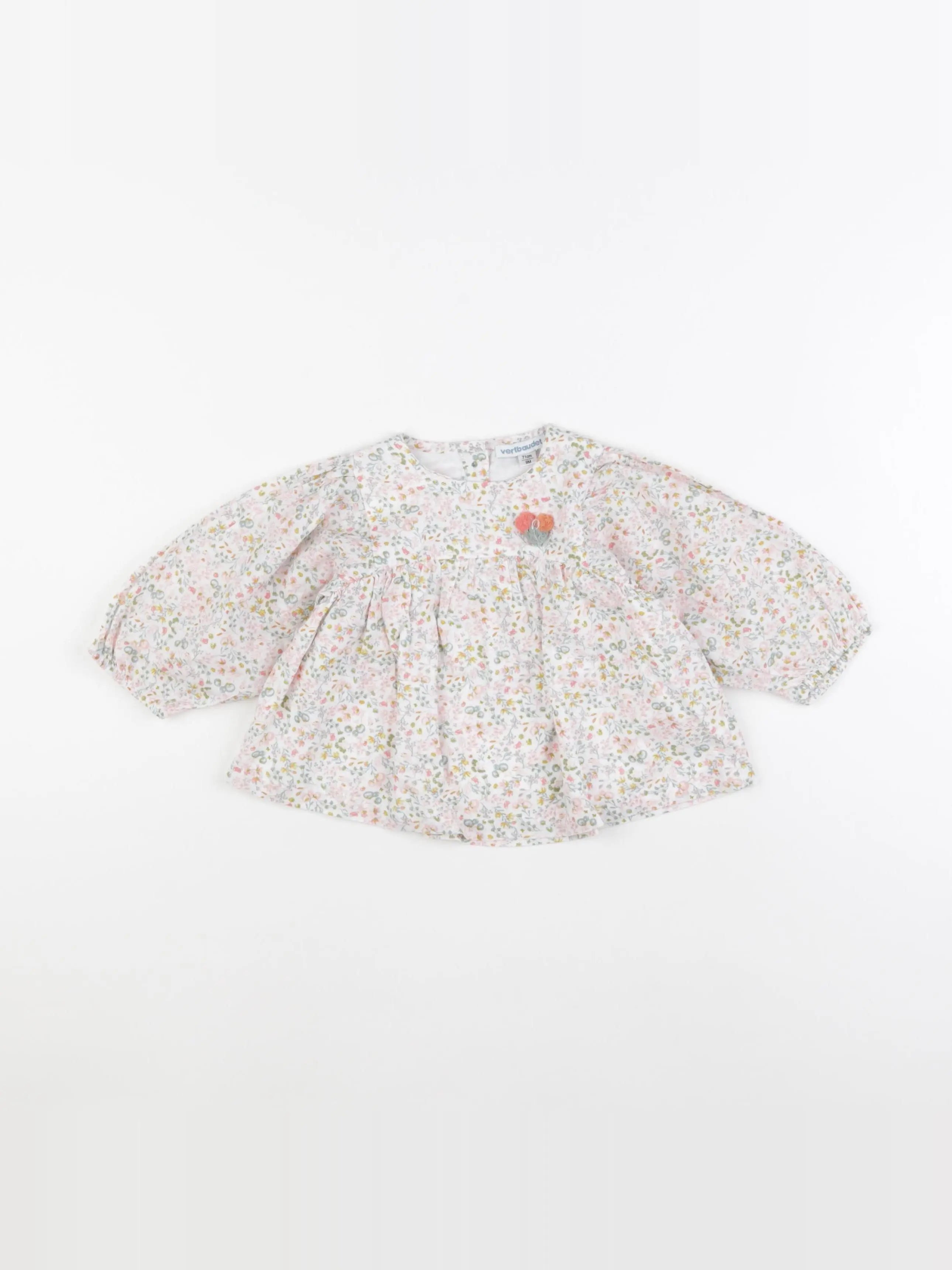 Vertbaudet - blouse multicolore - 9 mois
