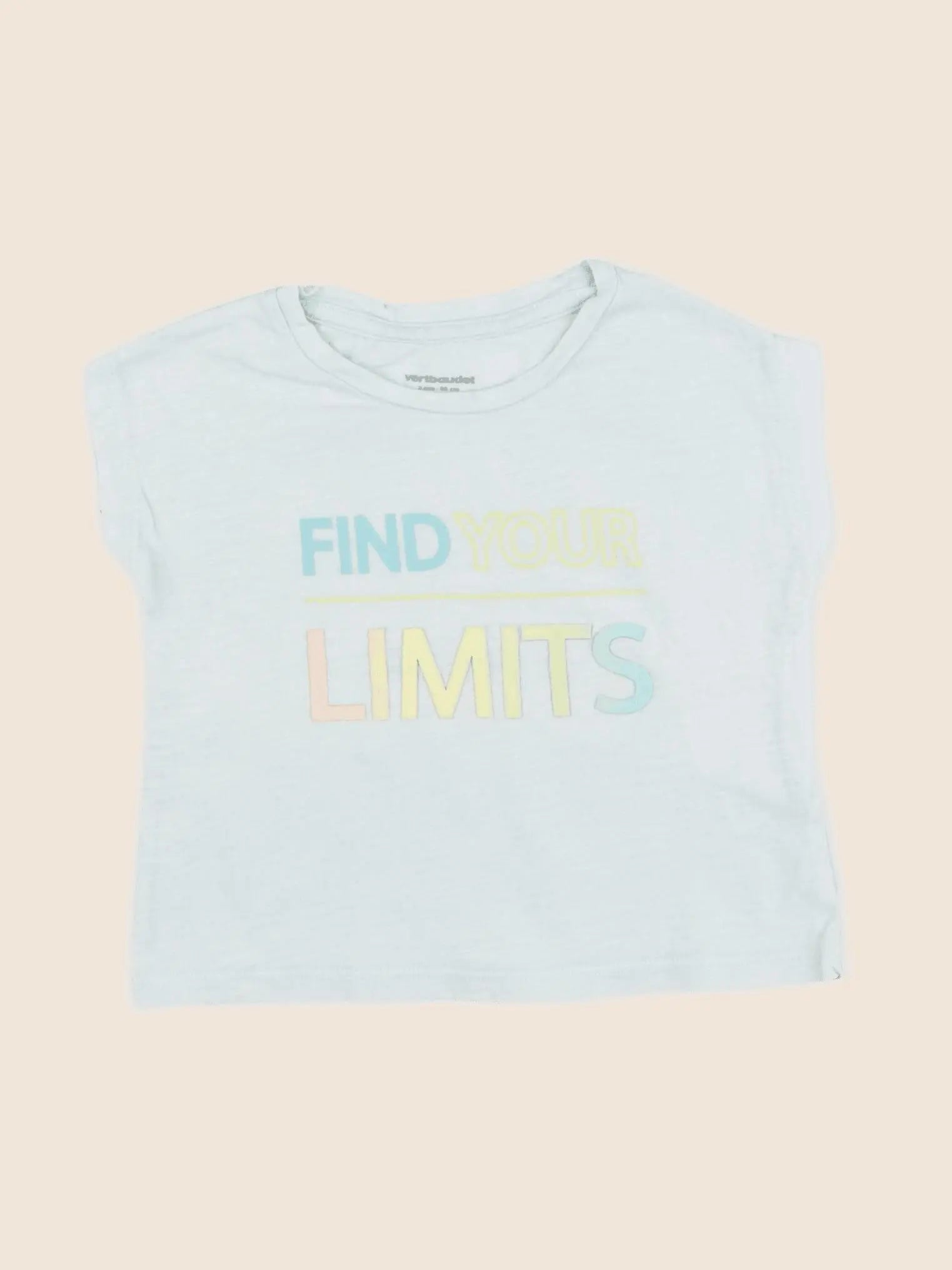 Vertbaudet - tee-shirt bleu - 2 ans