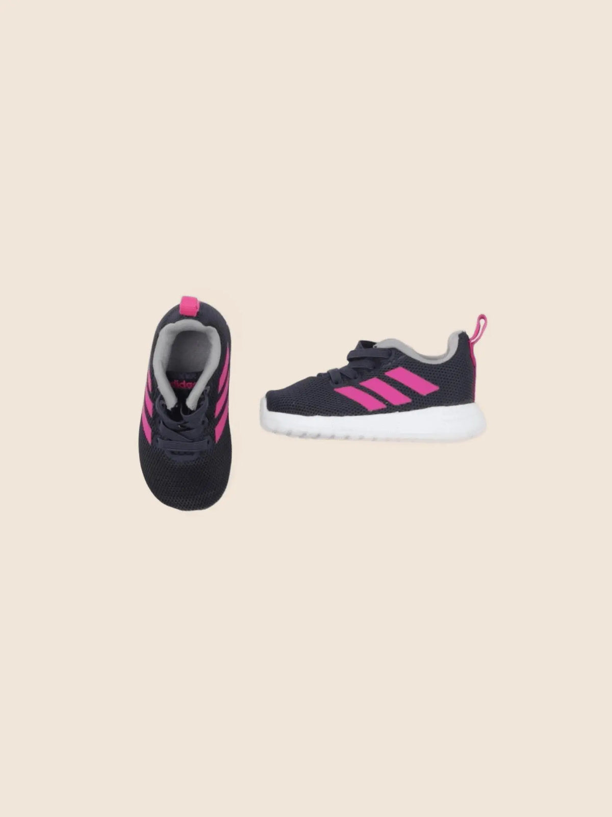 Adidas - tennis élastiqué bleu, rose - pointure 19