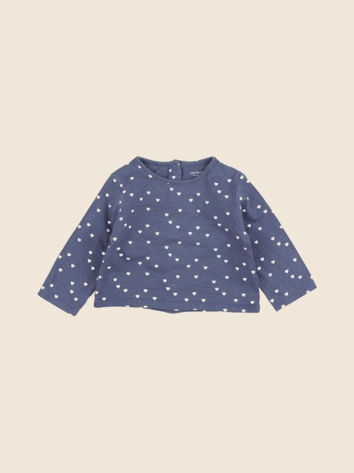 Vertbaudet - tee-shirt bleu - 6 mois