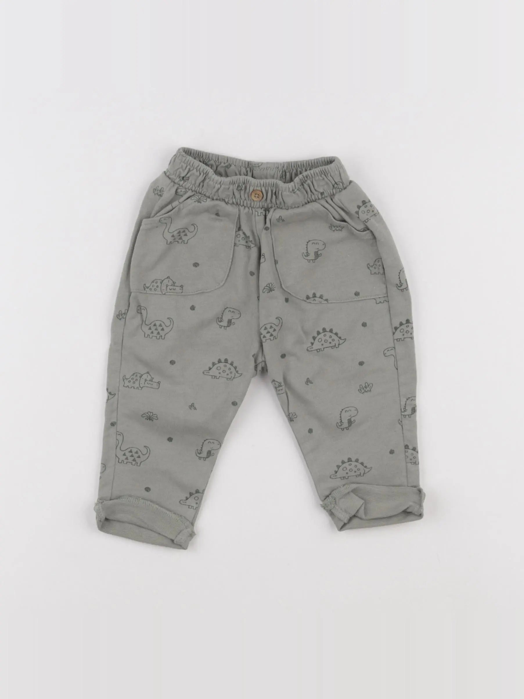 Vertbaudet - pantalon vert - 3 mois