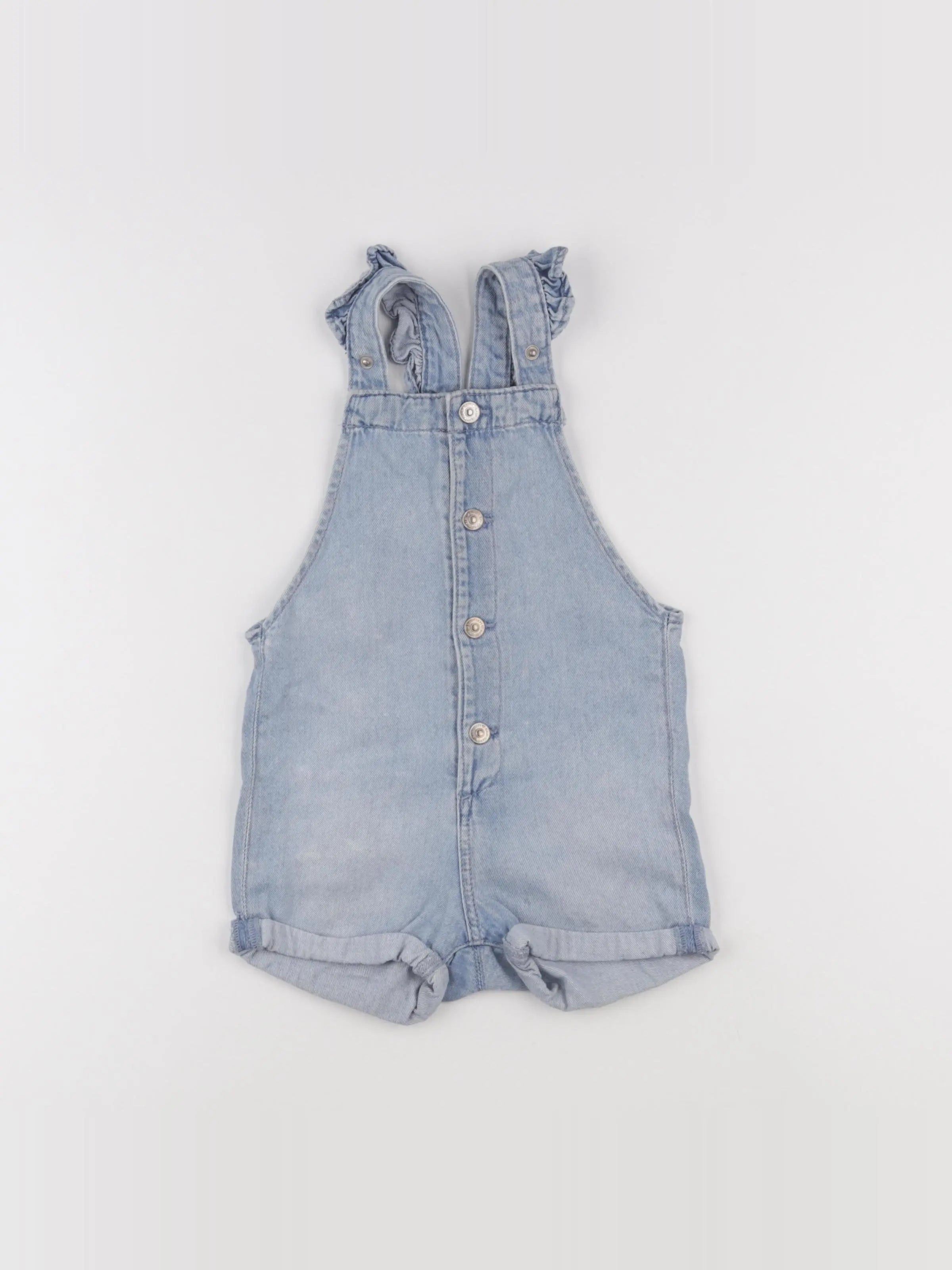 H&M - salopette bleu - 9/12 mois