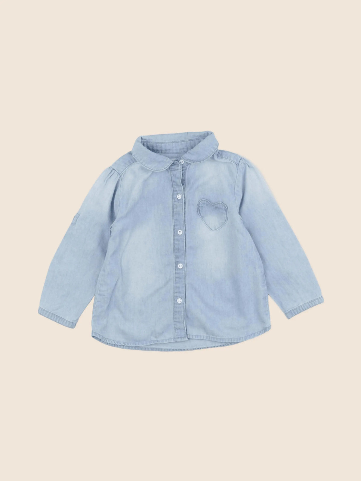 Vertbaudet - chemise bleu - 18 mois