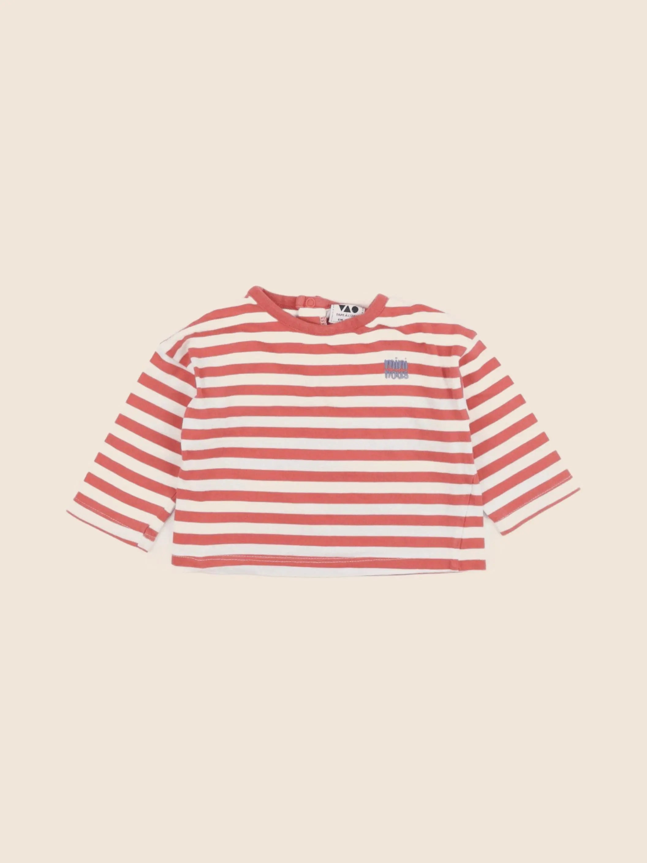 Tape à l'oeil - tee-shirt rouge - 6 mois