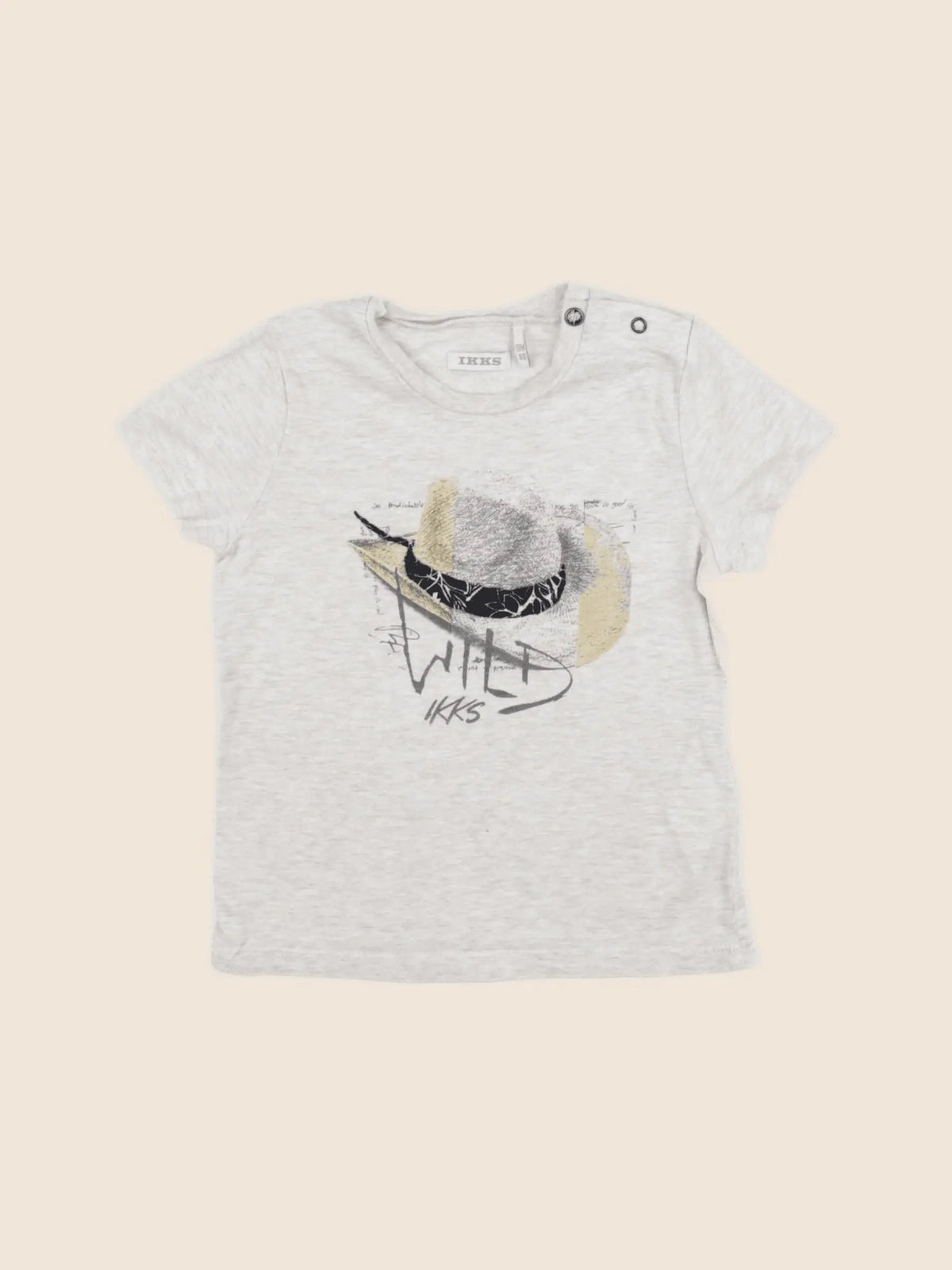 IKKS - tee-shirt beige - 18 mois
