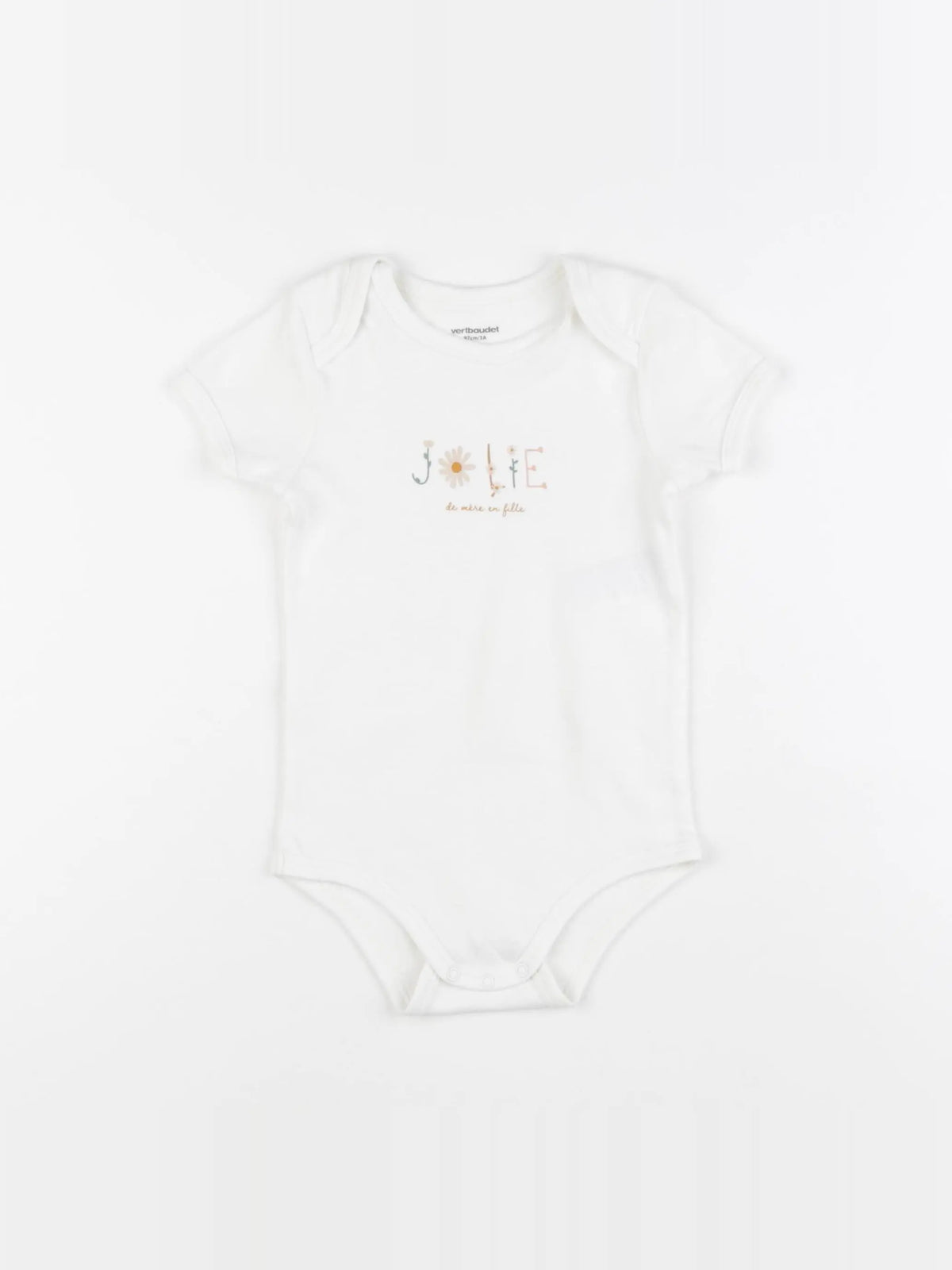 Vertbaudet - body beige - 36 mois