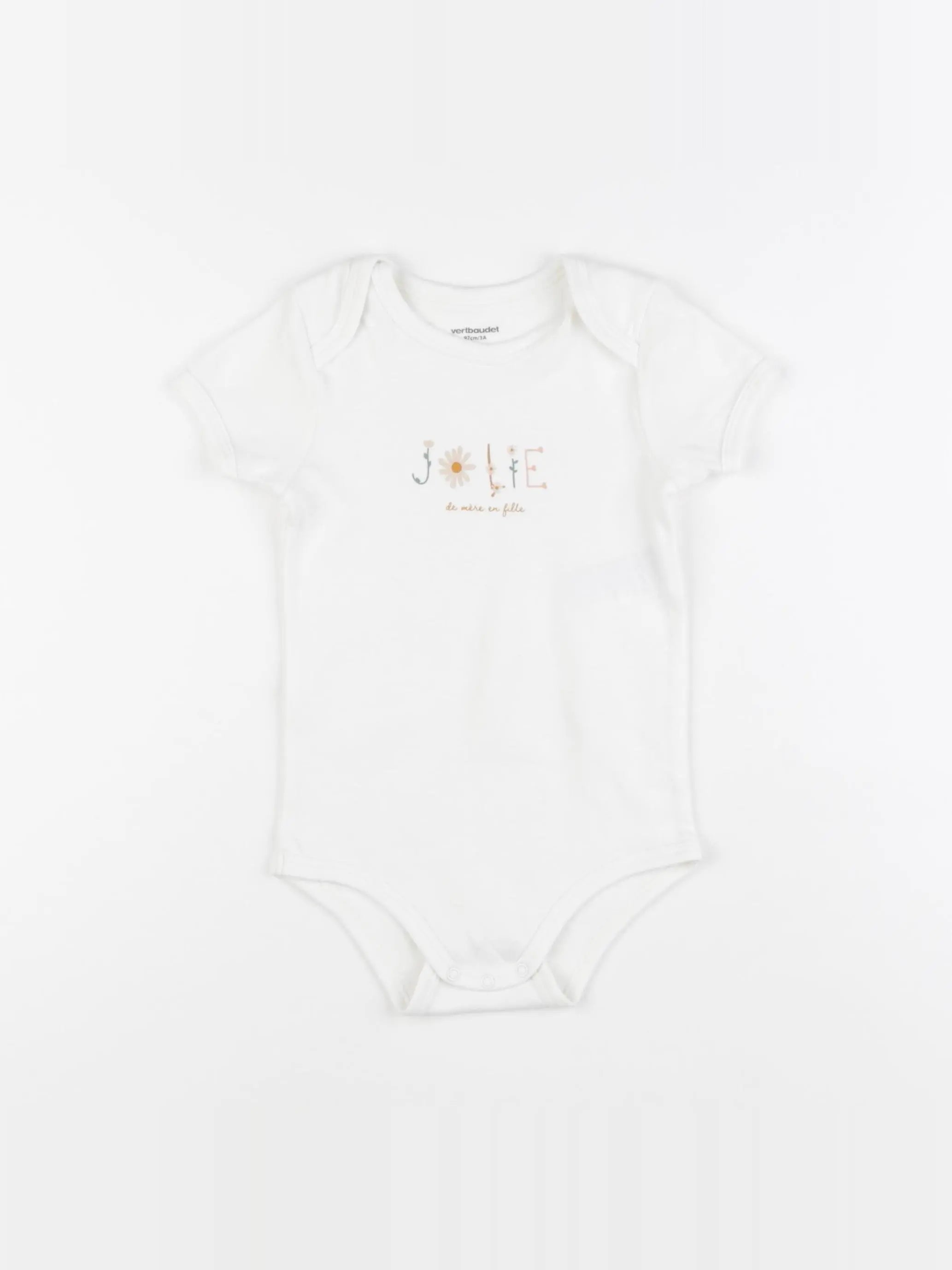 Vertbaudet - body beige - 36 mois