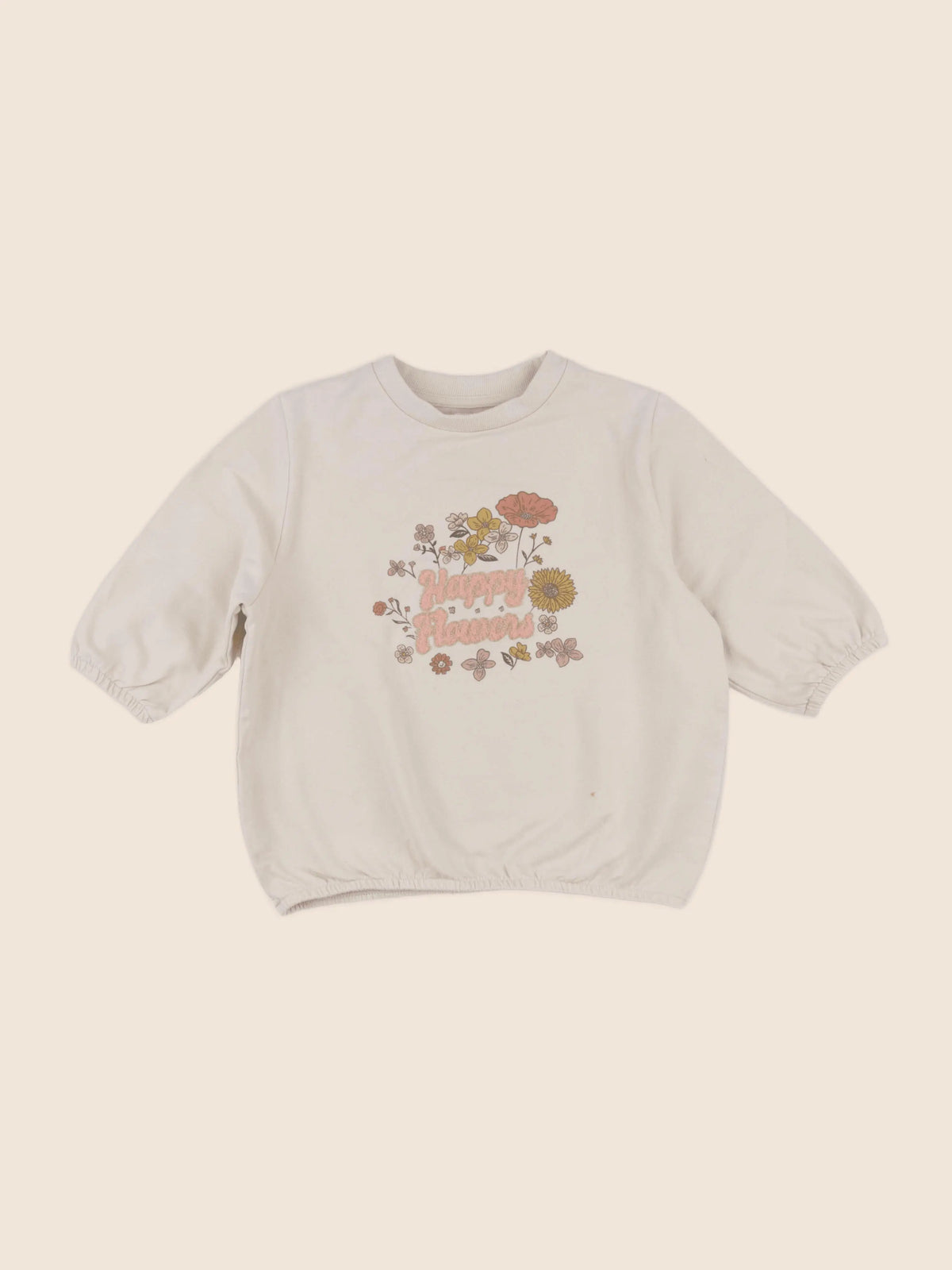 Vertbaudet - sweat beige - 8 ans