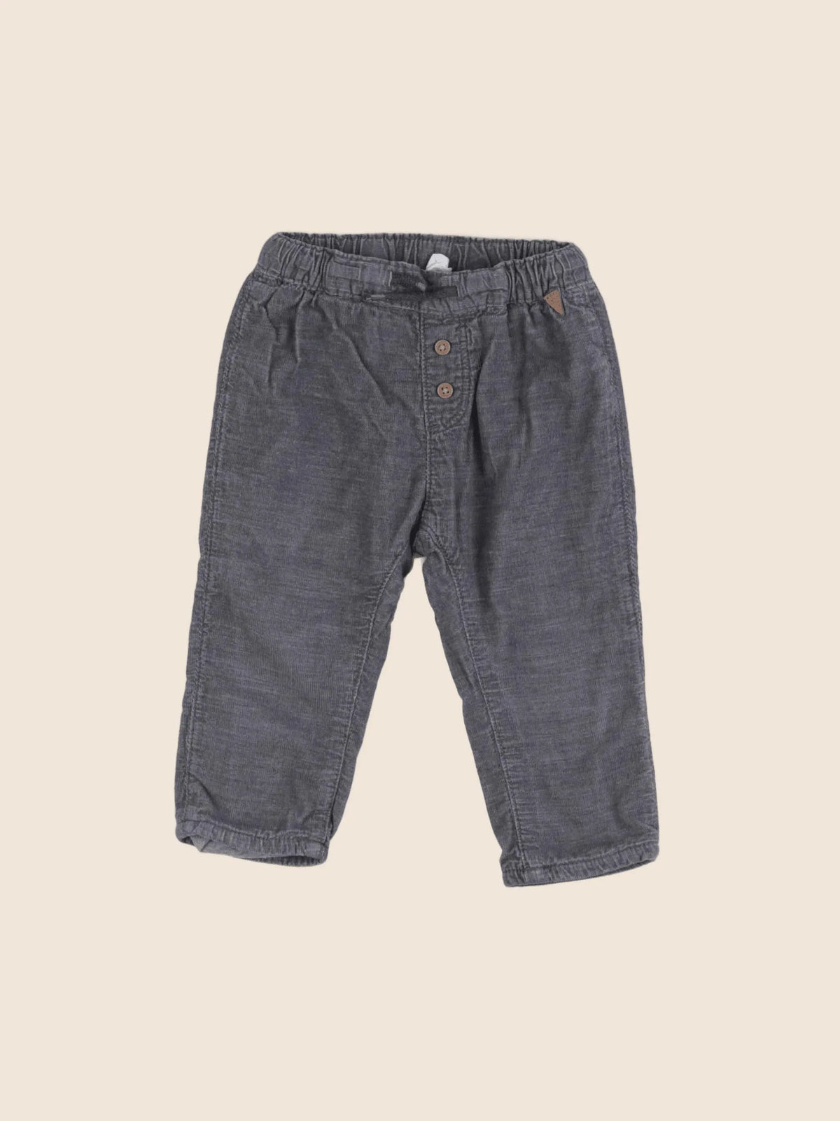 H&M - pantalon gris - 9/12 mois