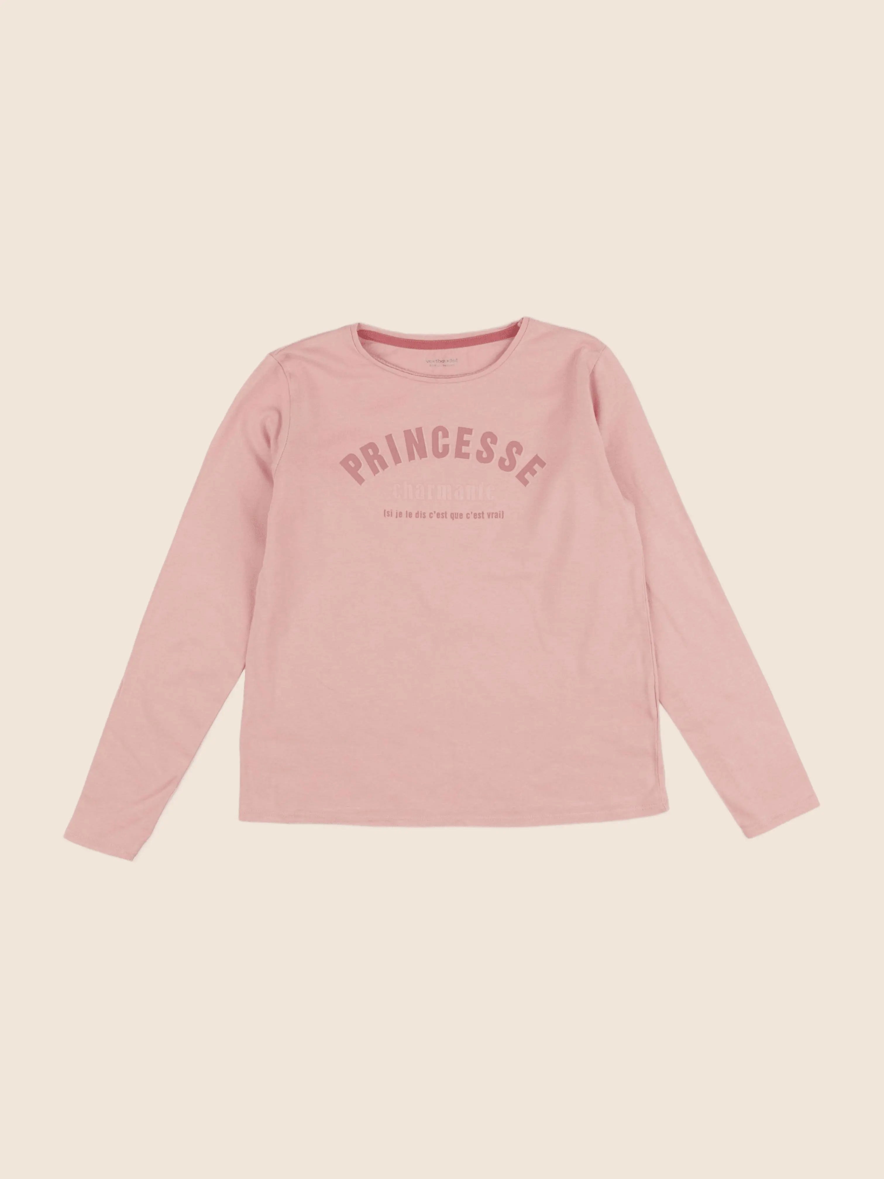 Vertbaudet - tee-shirt rose - 10 ans