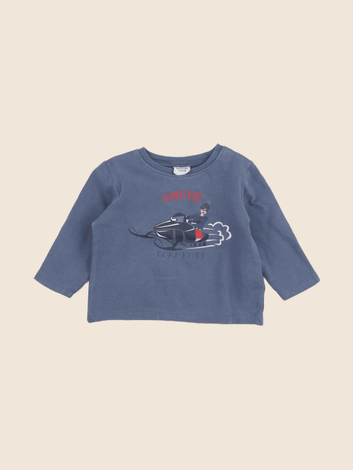 Tape à l'oeil - sweat bleu - 8 ans