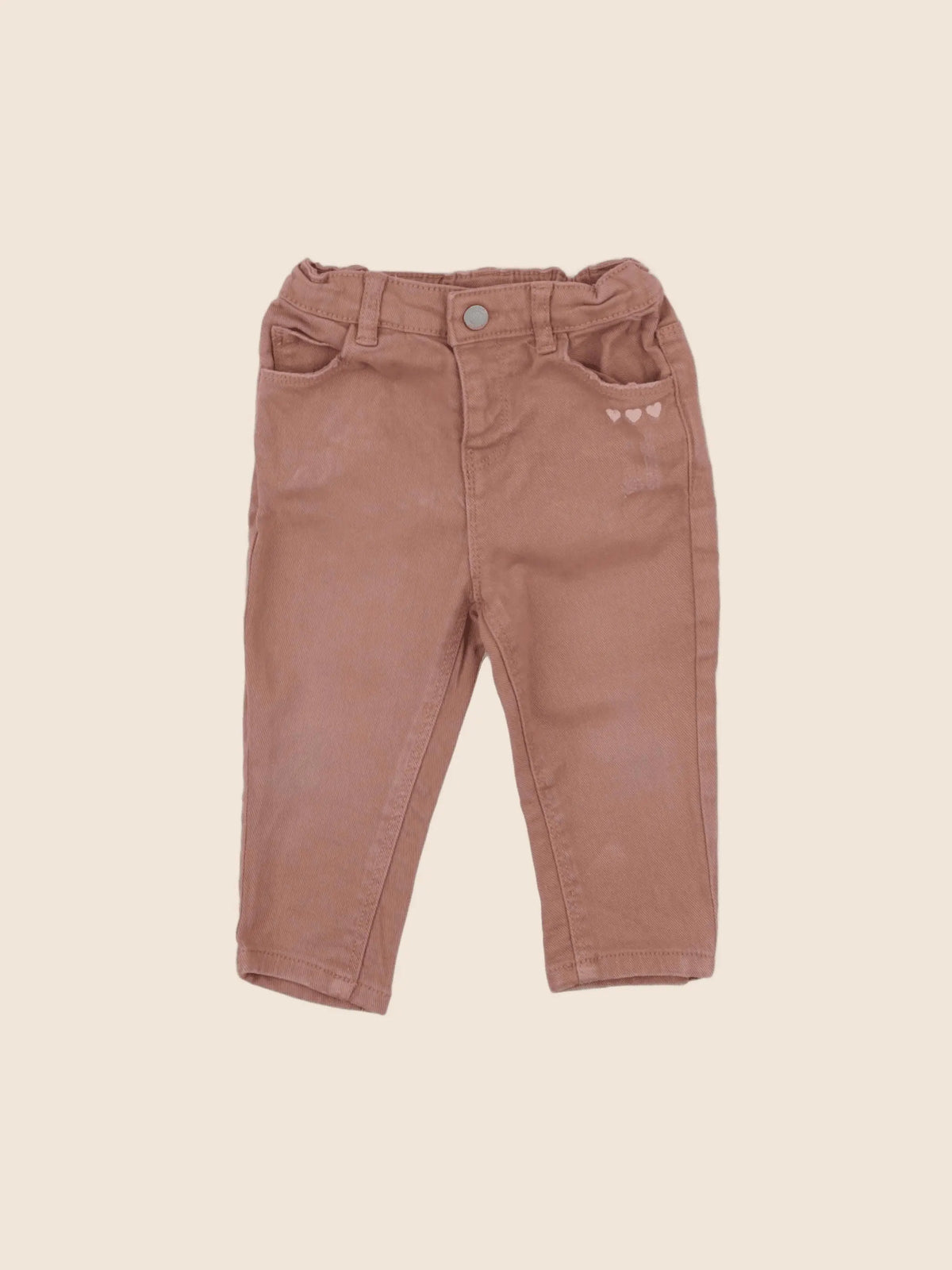 Vertbaudet - jean marron - 12 mois