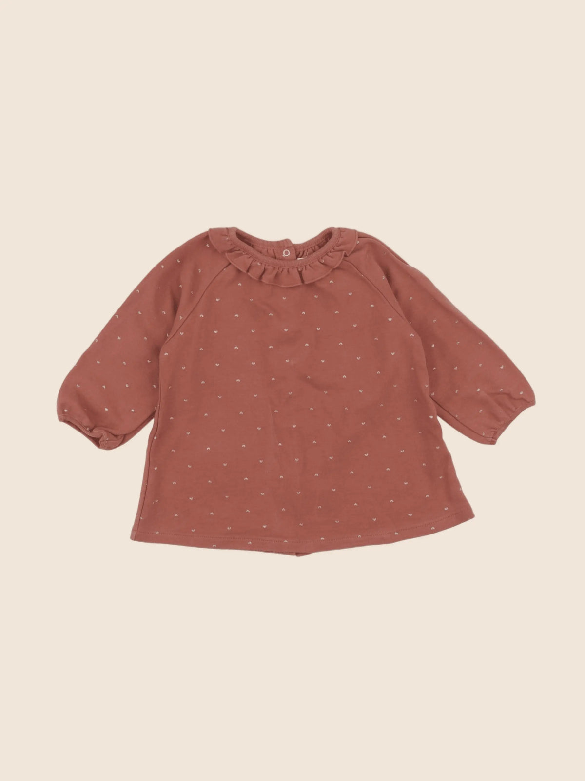 Vertbaudet - robe marron - 18 mois
