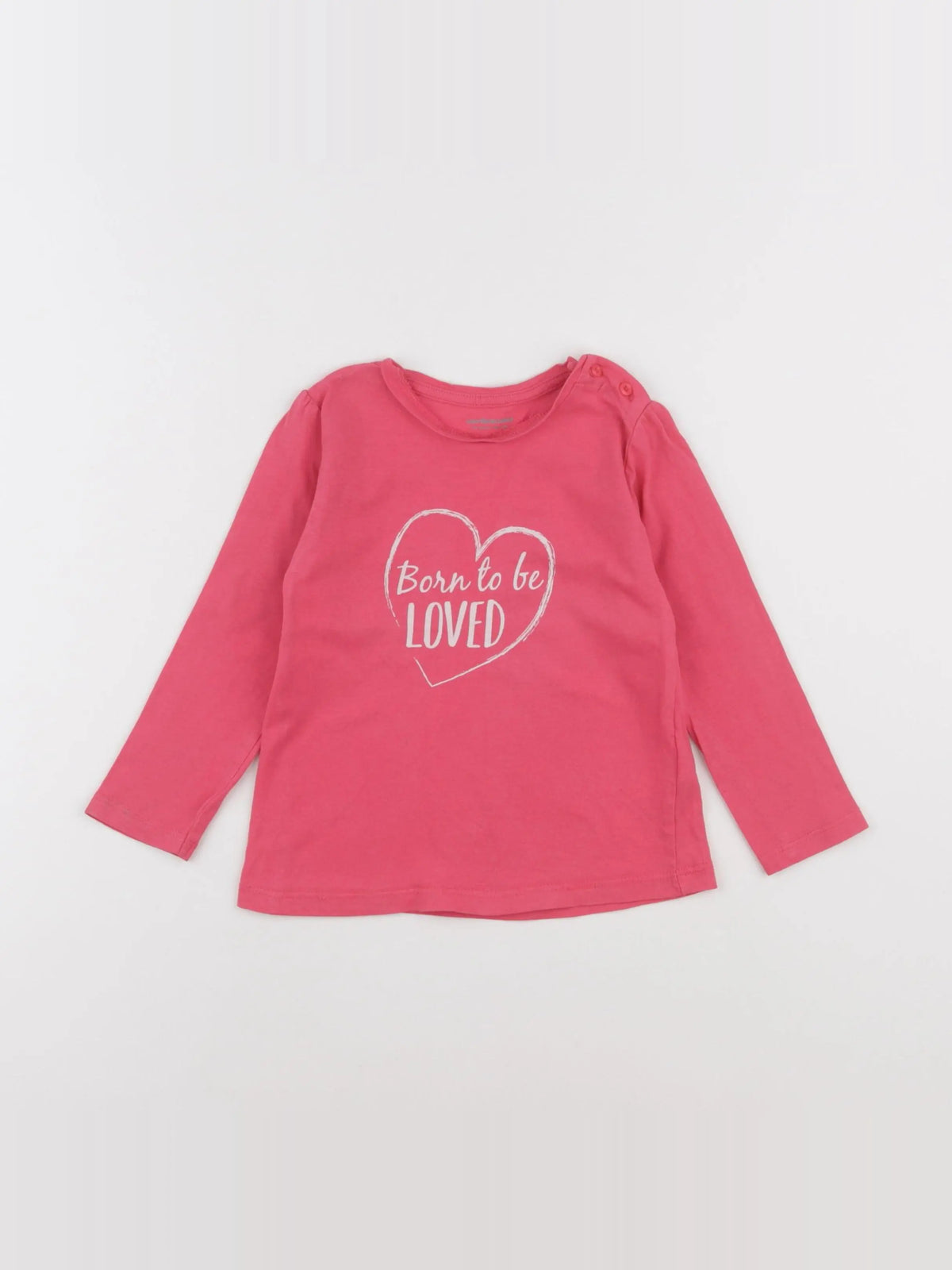 Vertbaudet - tee-shirt rose - 24 mois