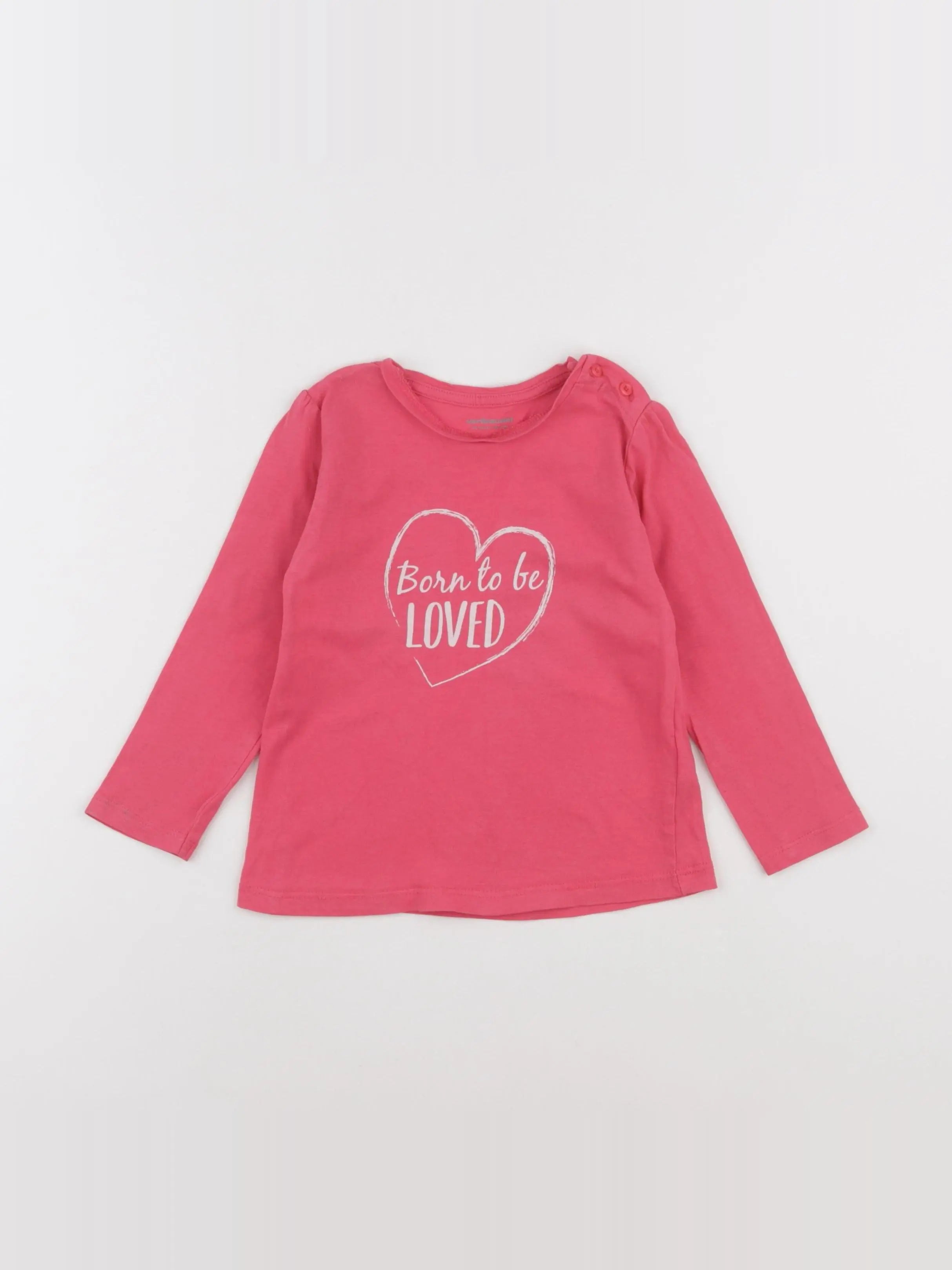 Vertbaudet - tee-shirt rose - 24 mois