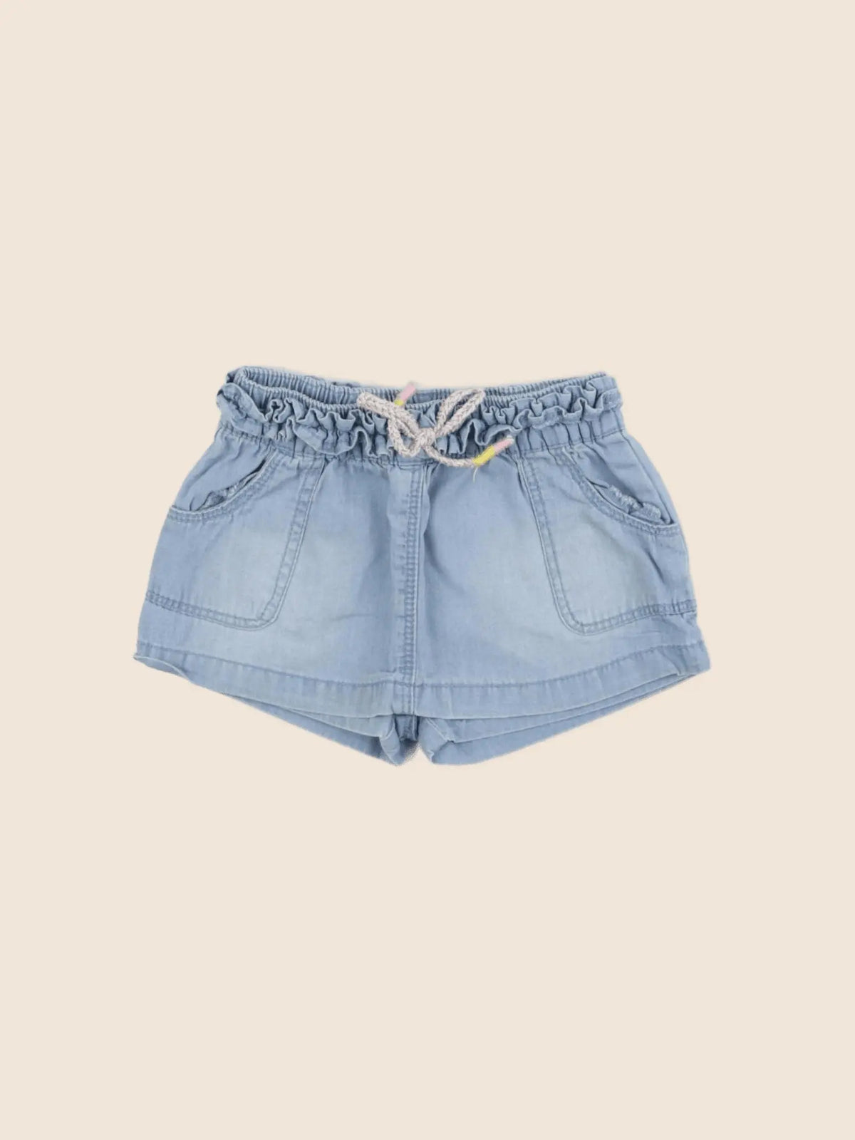 Vertbaudet - jupe short bleu - 6 mois