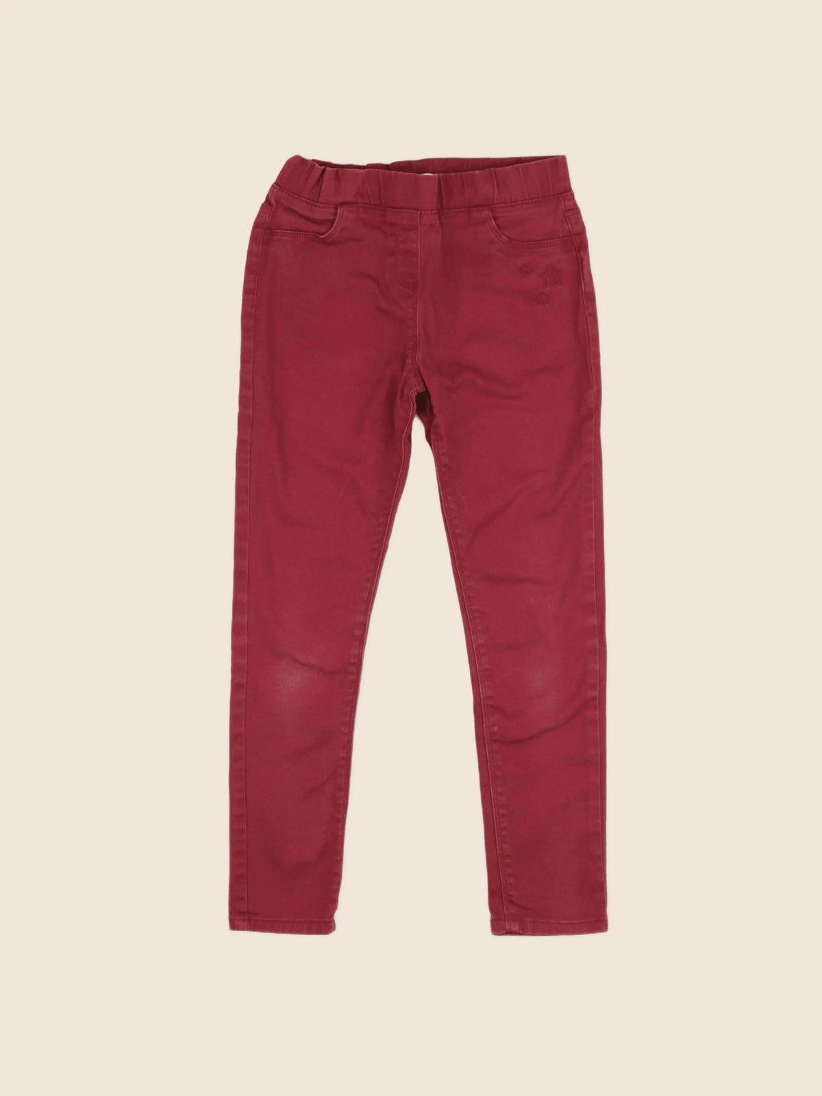Vertbaudet - jegging rouge - 9 ans