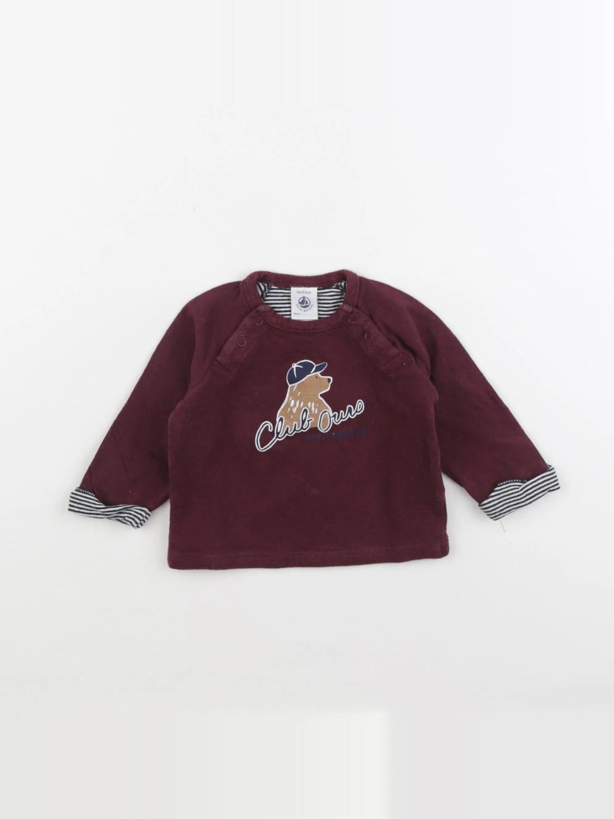 Petit Bateau - tee-shirt rouge - 6 mois