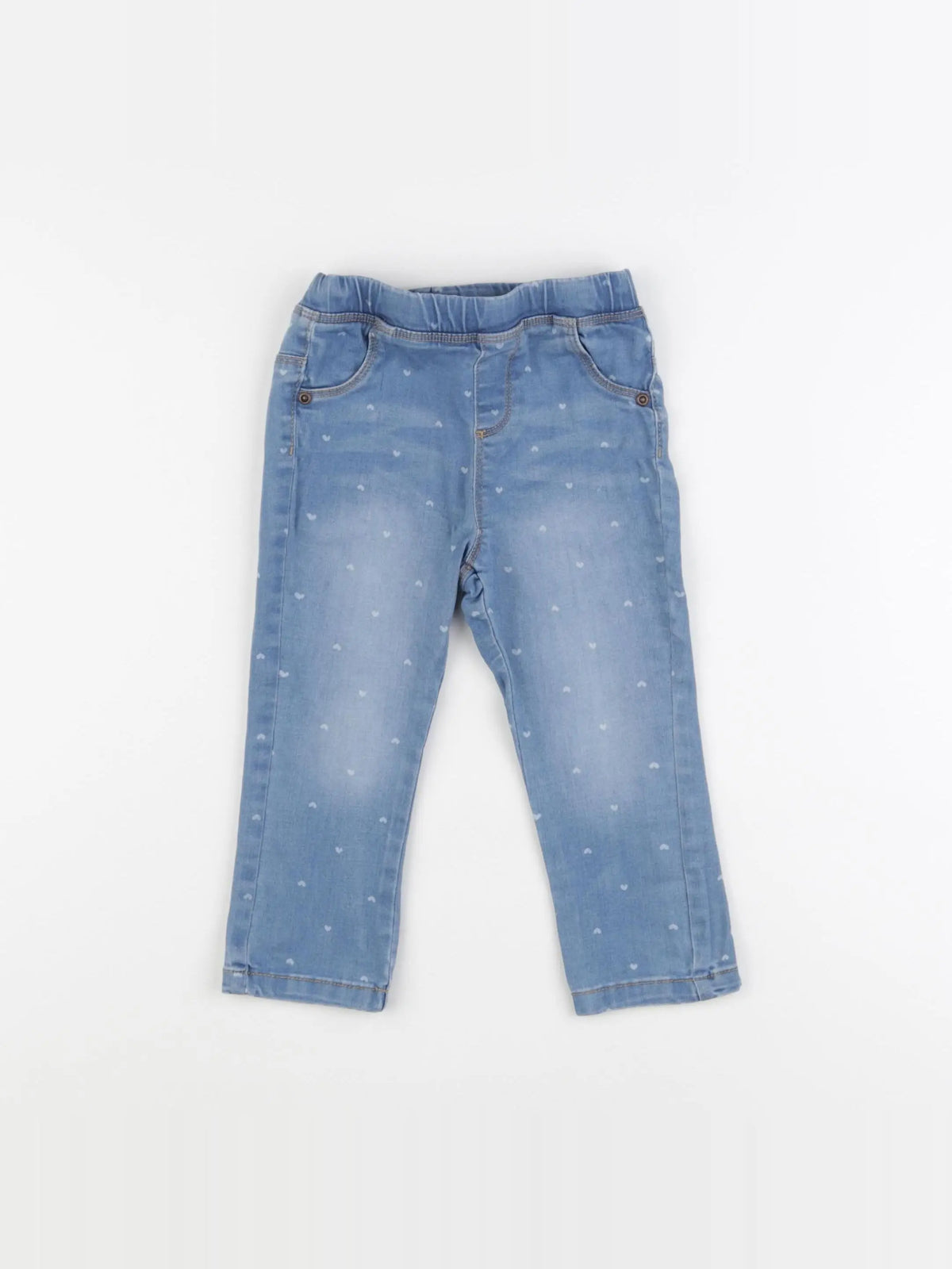 Vertbaudet - jegging bleu - 24 mois
