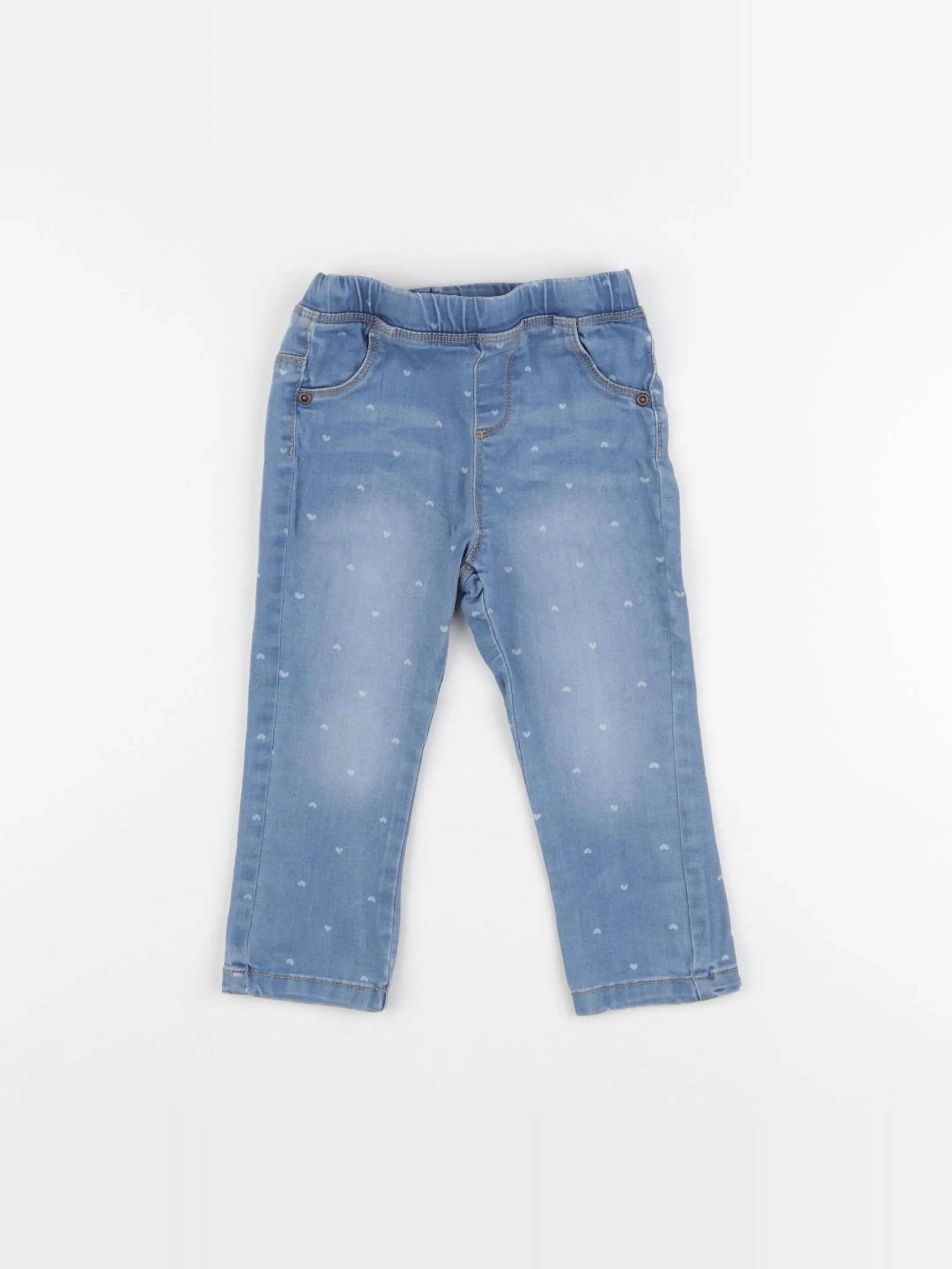 Vertbaudet - jegging bleu - 24 mois