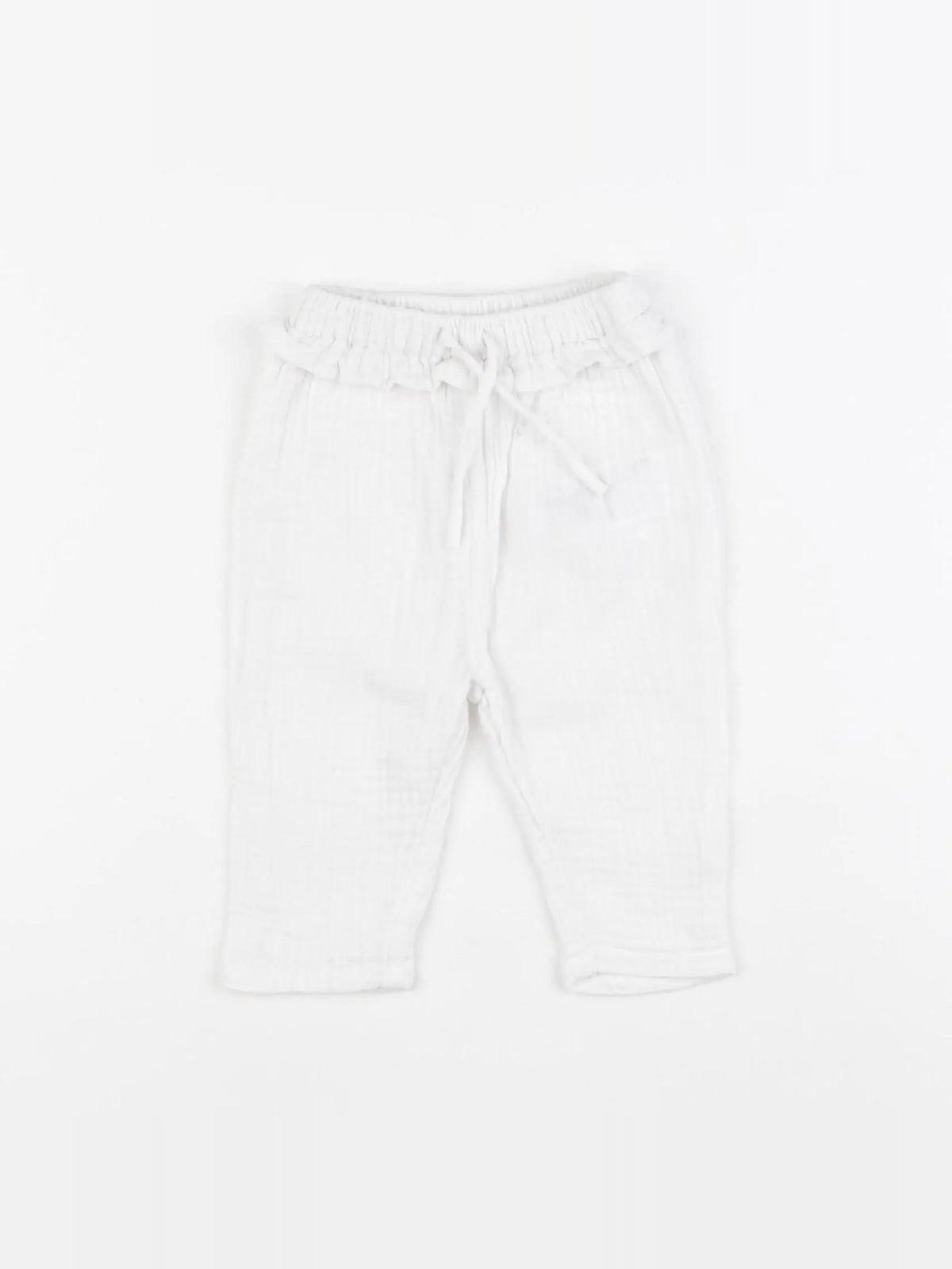 Vertbaudet - pantalon blanc - 6 mois