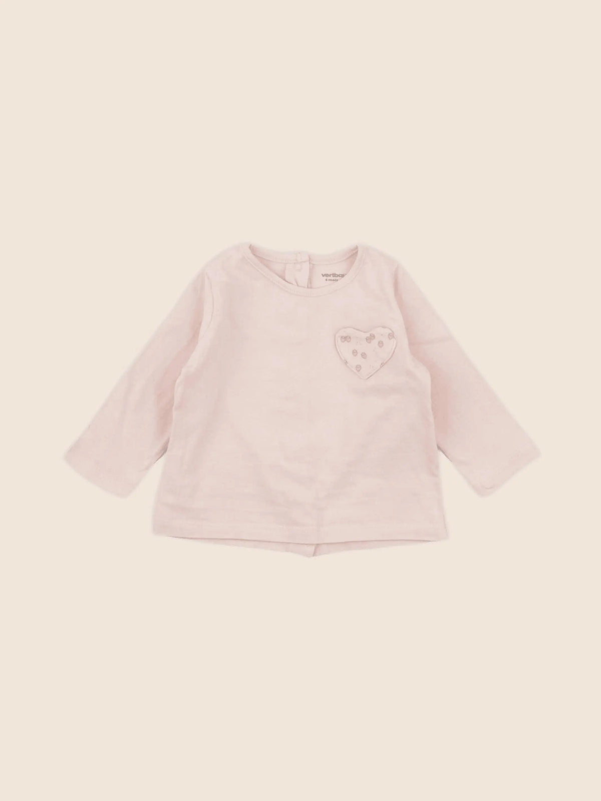 Vertbaudet - tee-shirt rose - 6 mois