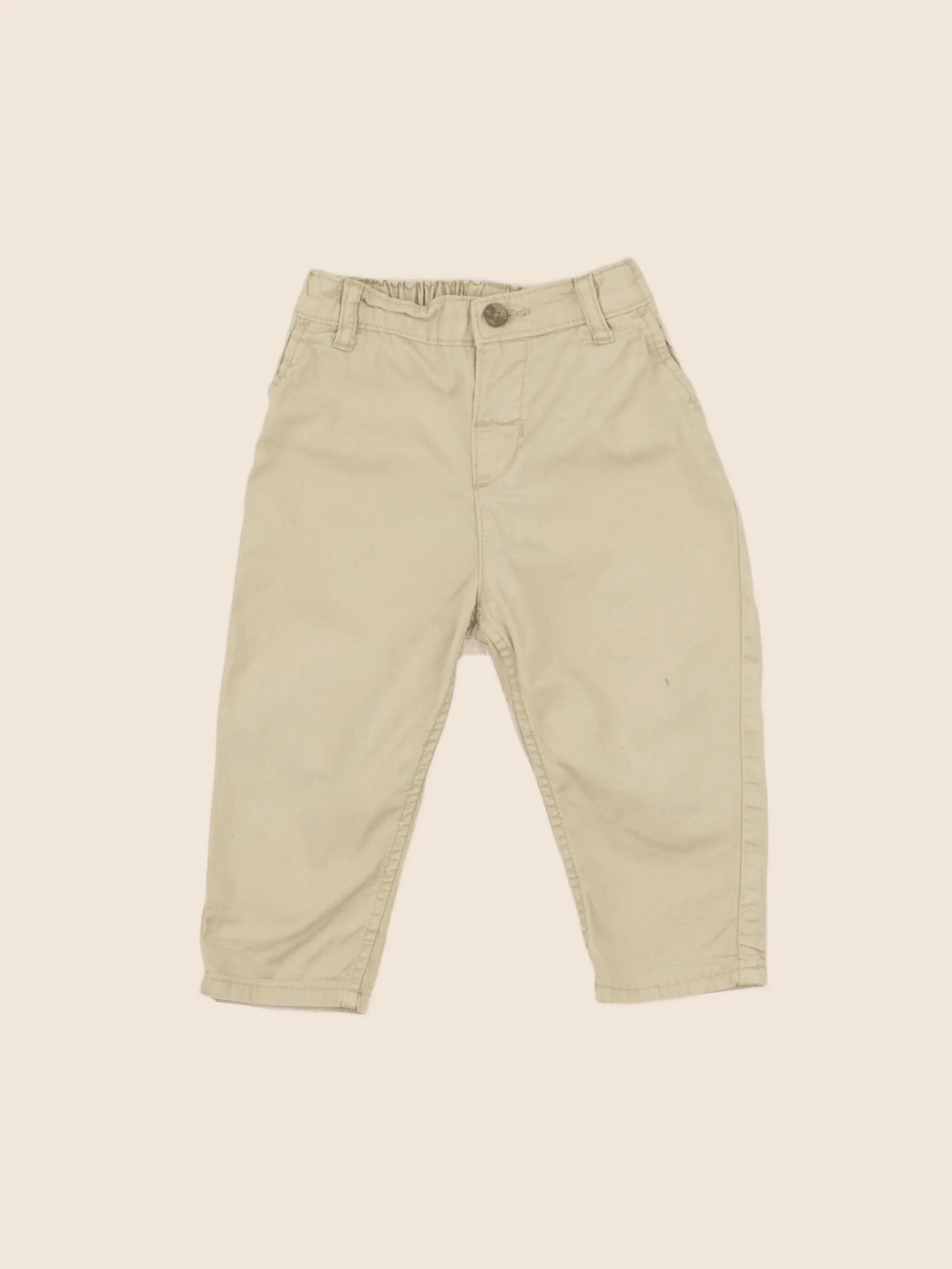 H&M - pantalon beige - 9/12 mois
