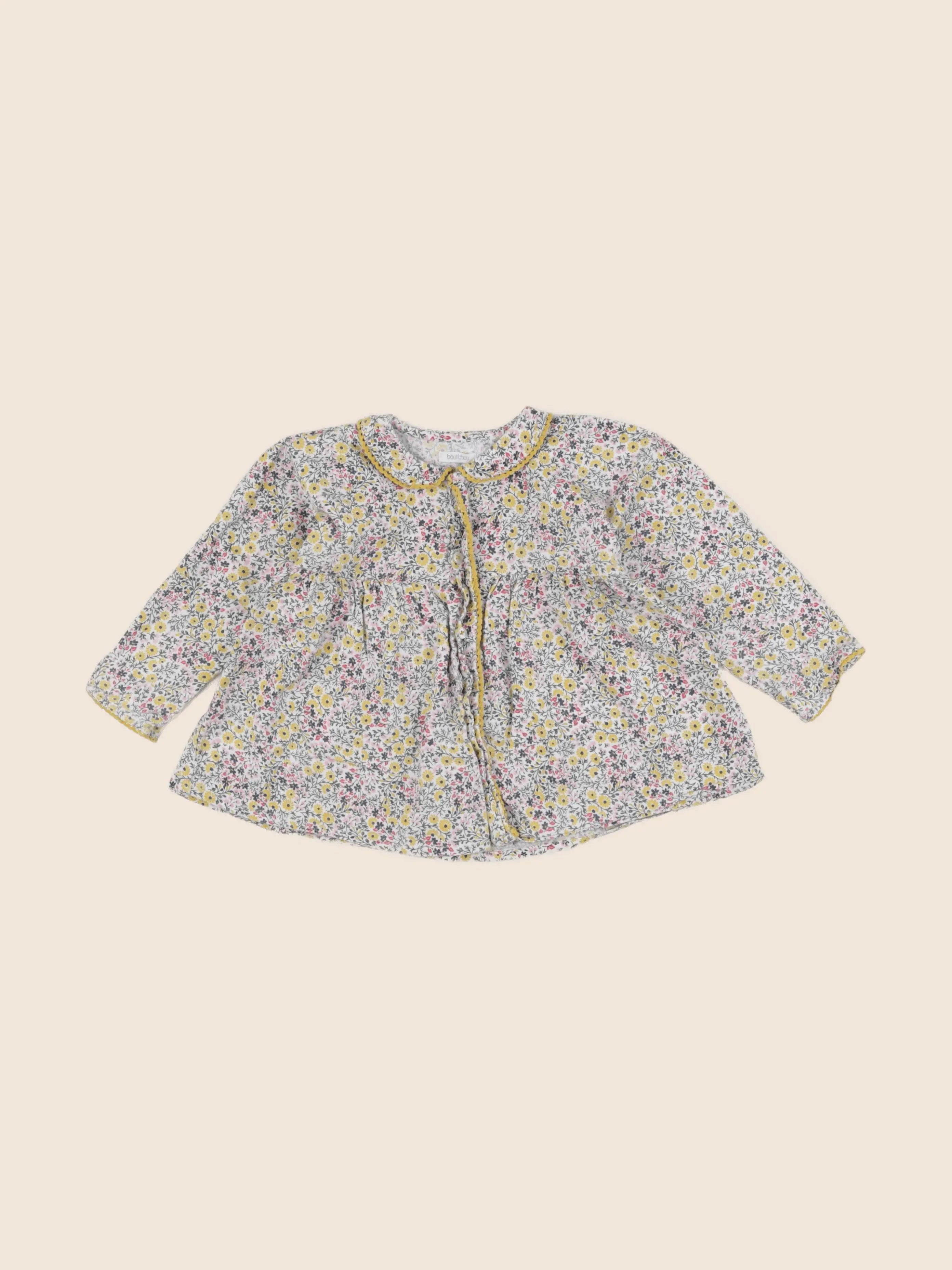 Boutchou - blouse jaune - 24 mois
