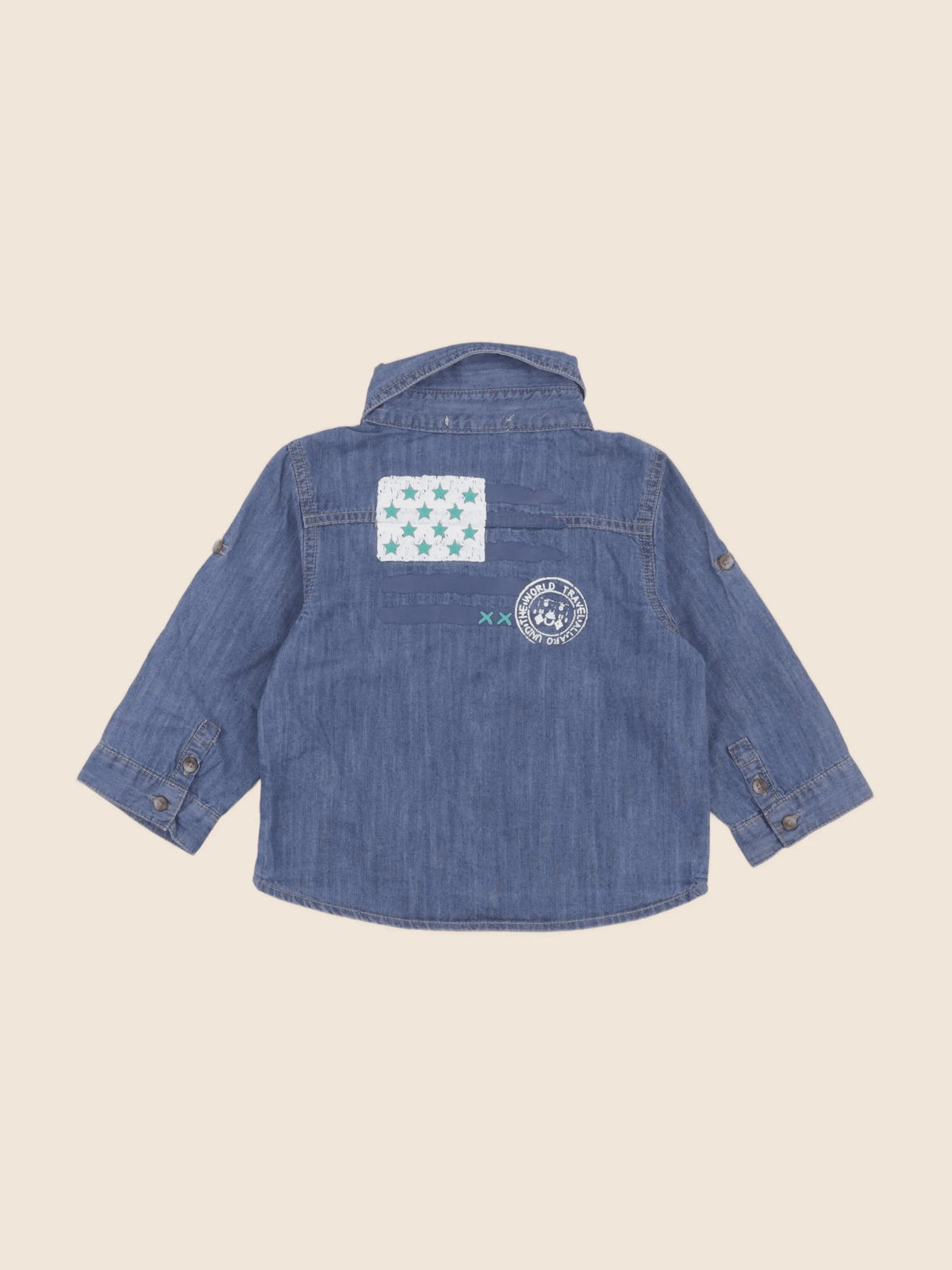 Vertbaudet - chemise bleu - 2 ans