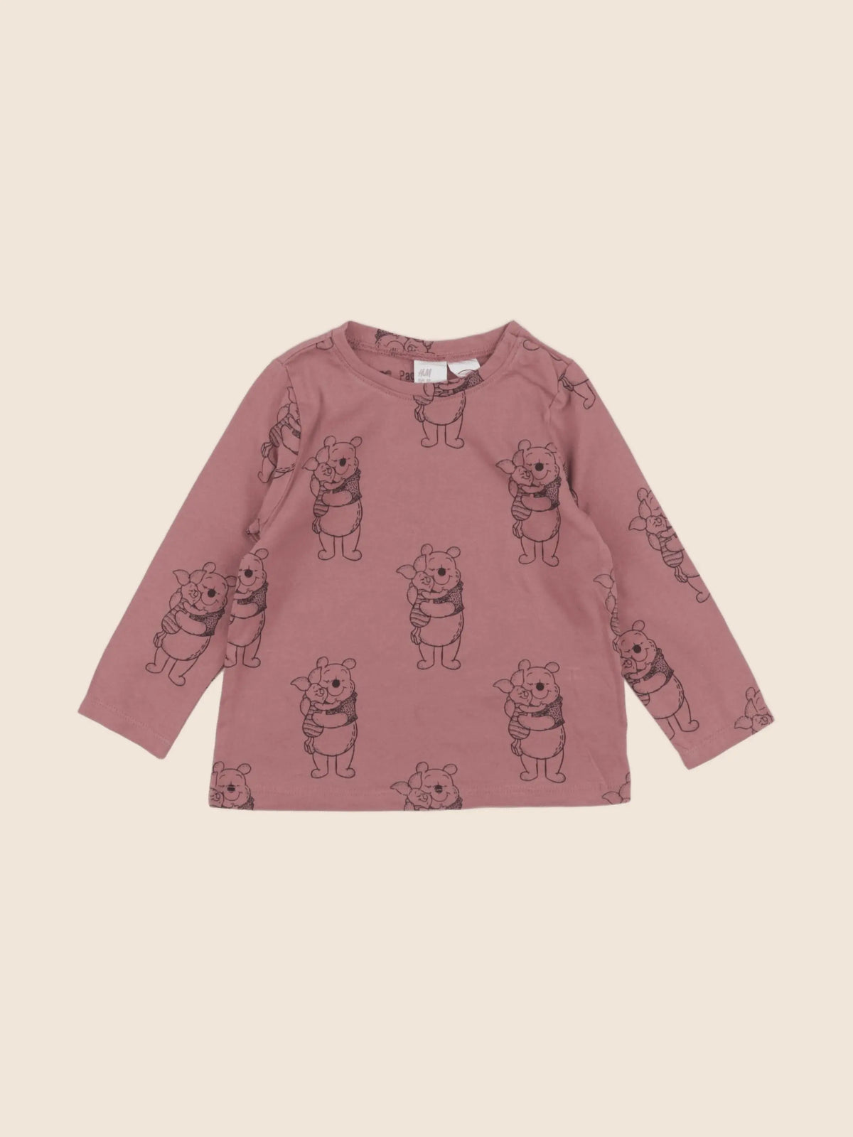 H&M - tee-shirt rose - 12/9 mois