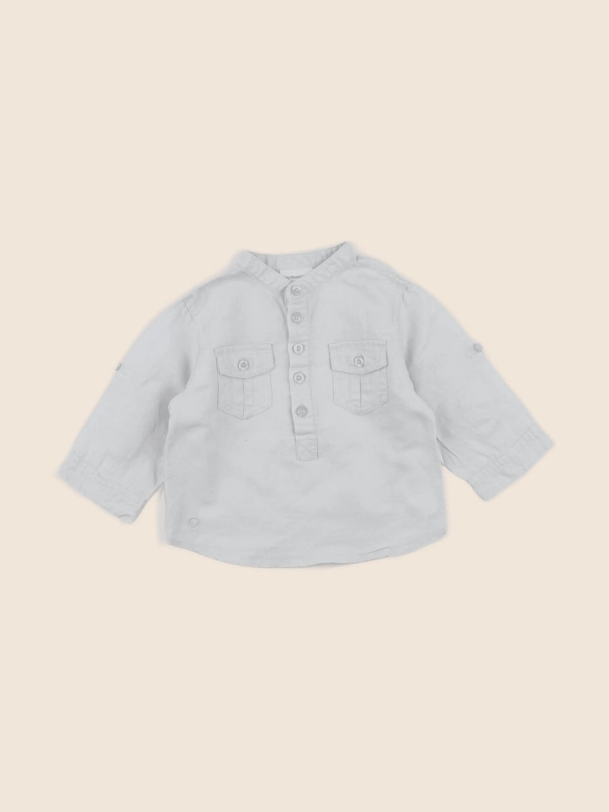 Vertbaudet - chemise bleu - 6 mois