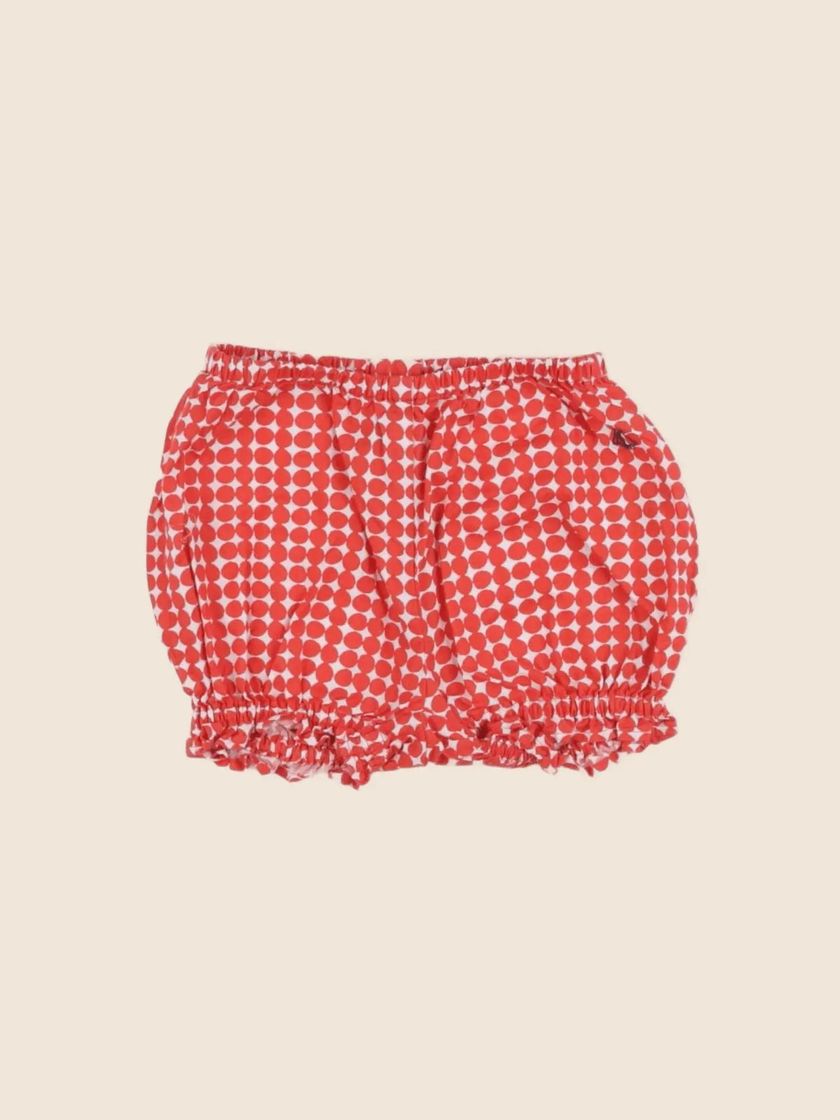 Petit Bateau - bloomer rouge - 6 mois