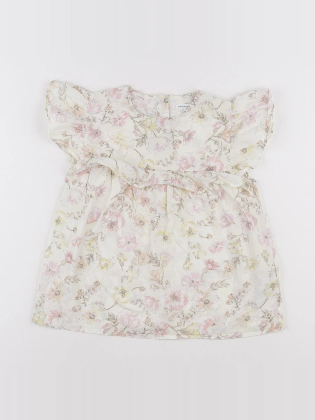 Vertbaudet - blouse jaune, rose - 9 ans