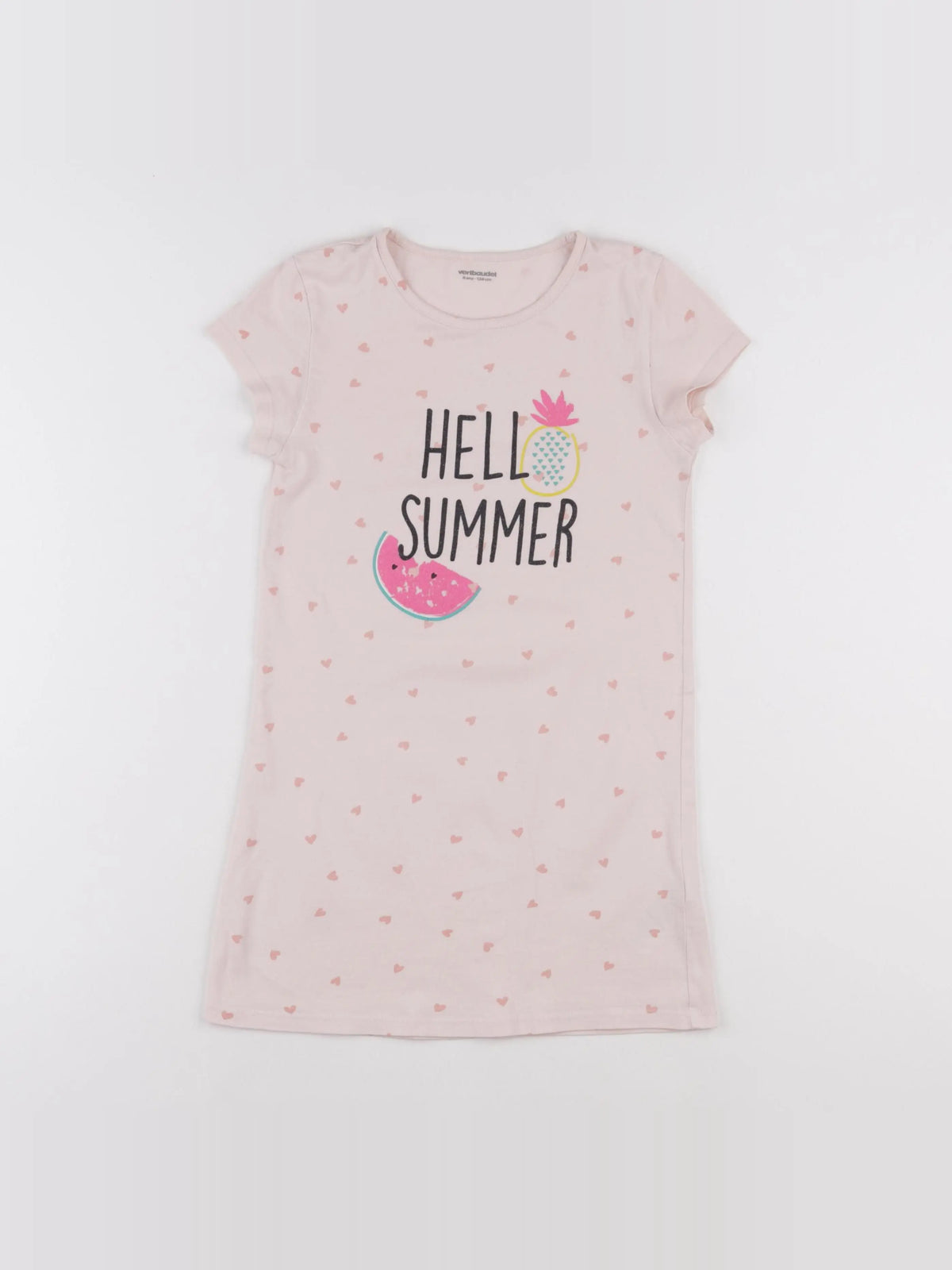 Vertbaudet - tee-shirt rose - 8 ans