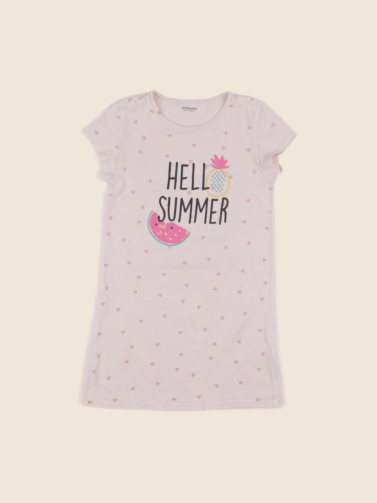 Vertbaudet - tee-shirt rose - 8 ans