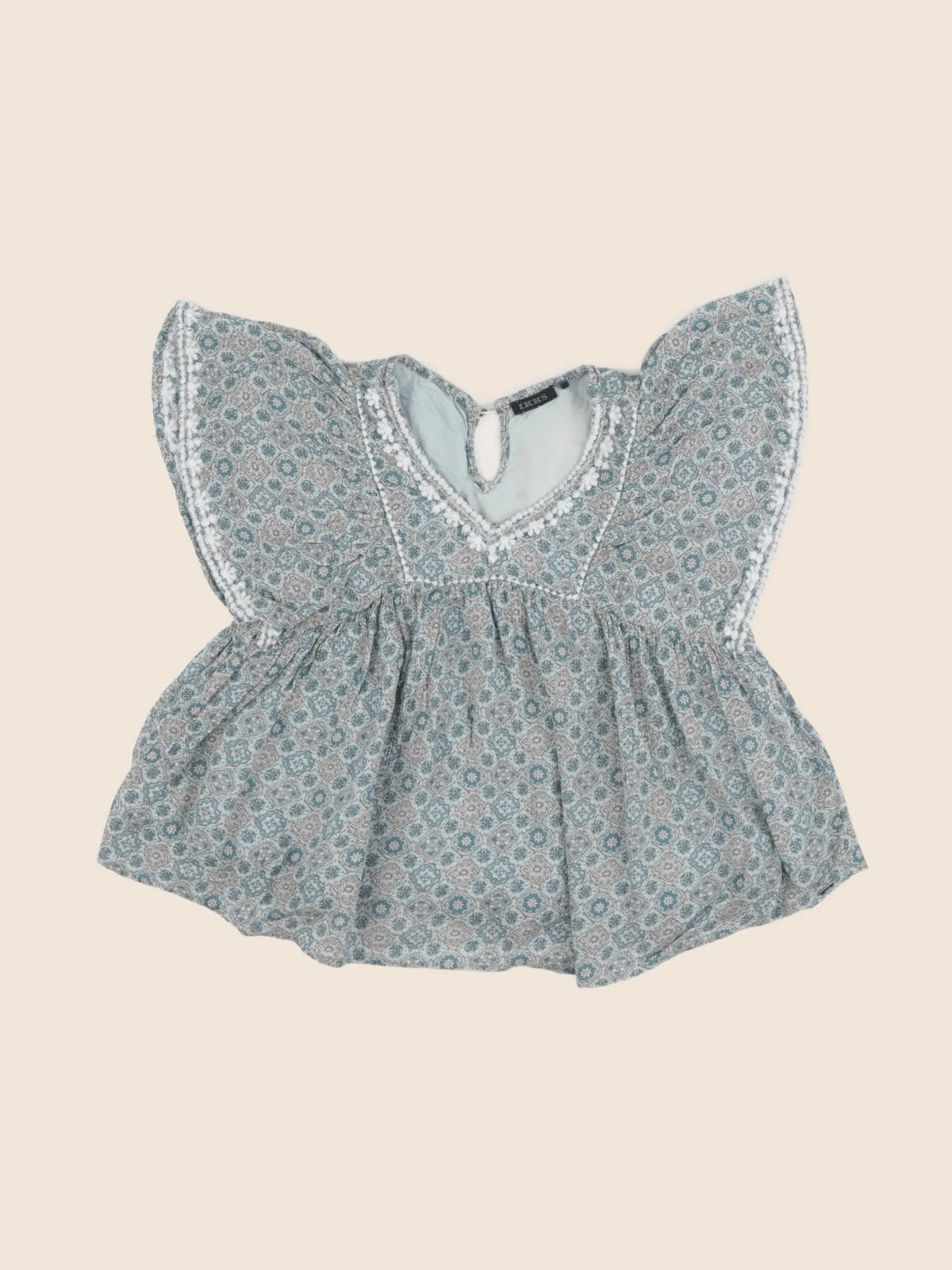IKKS - blouse bleu, vert - 8 ans