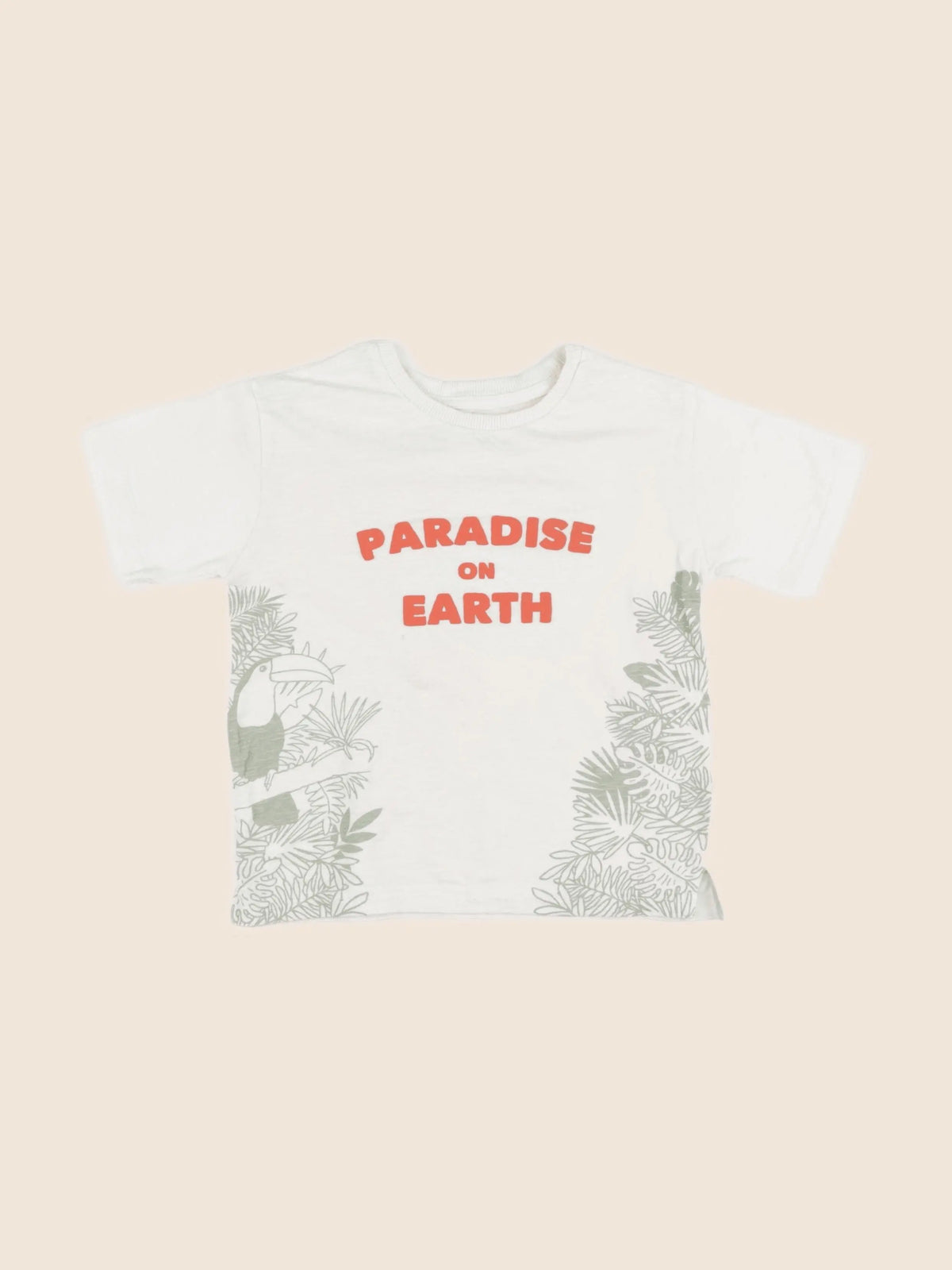 Vertbaudet - tee-shirt beige - 6 ans