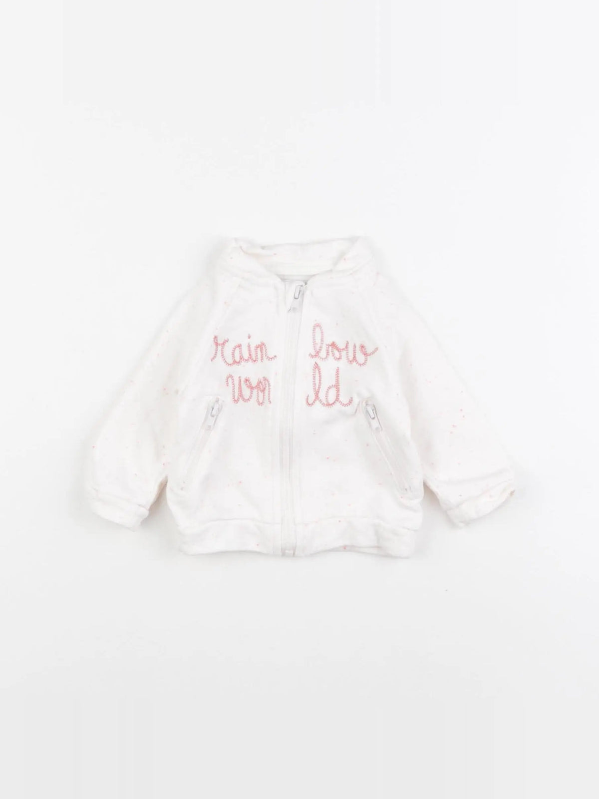Vertbaudet - sweat blanc - 3 mois