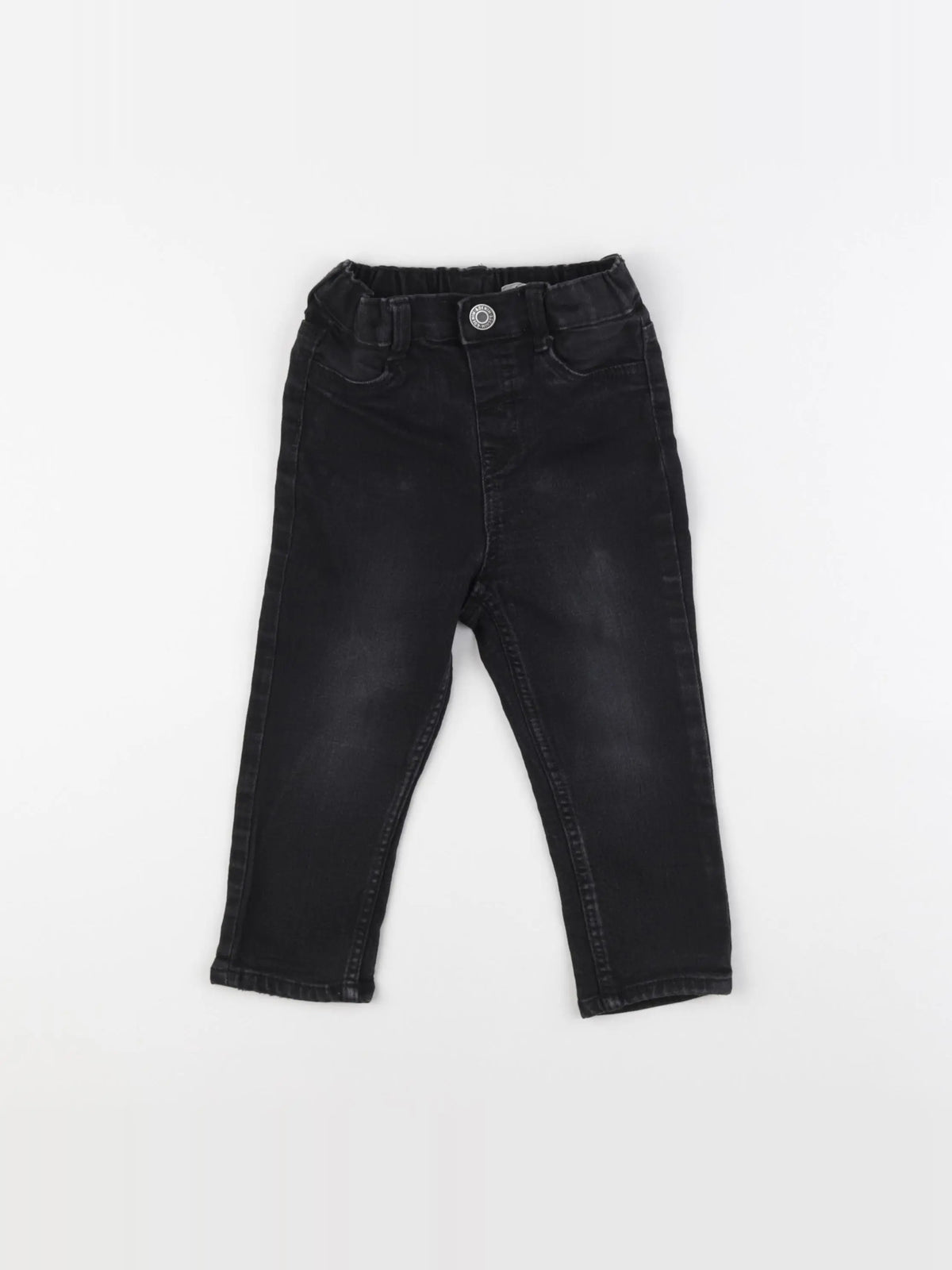 H&M - jean noir - 12/18 mois