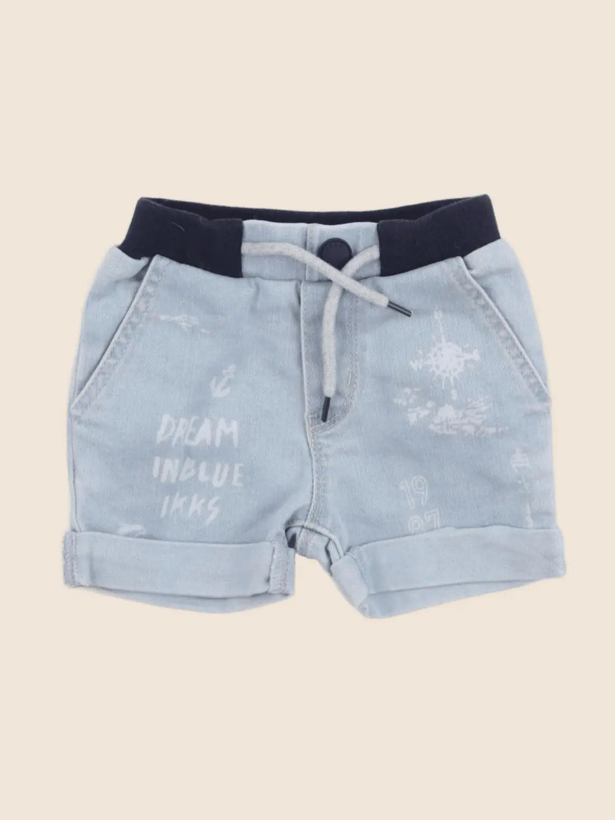 IKKS - short bleu - 6 mois