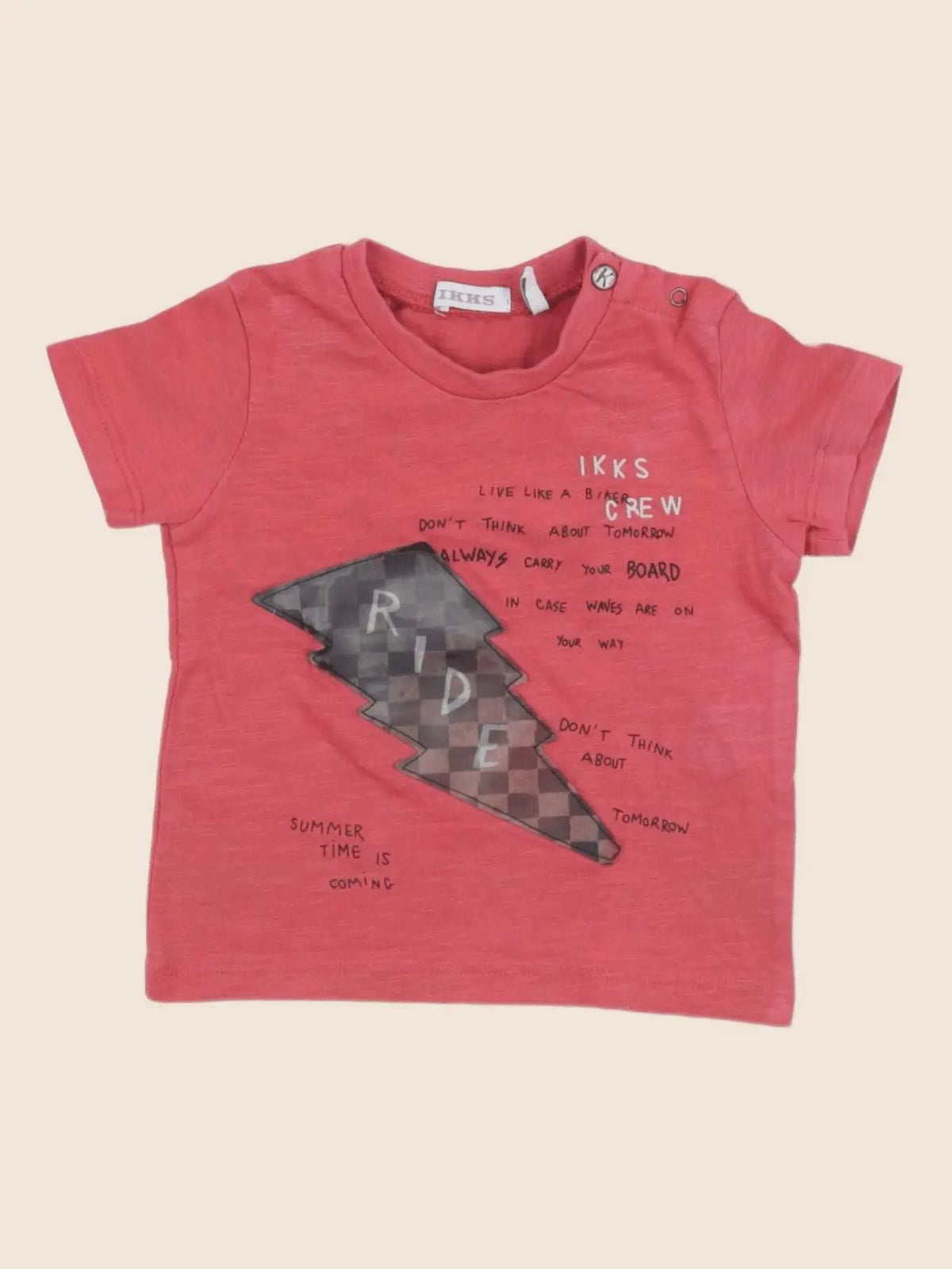 IKKS - tee-shirt rouge - 6 mois