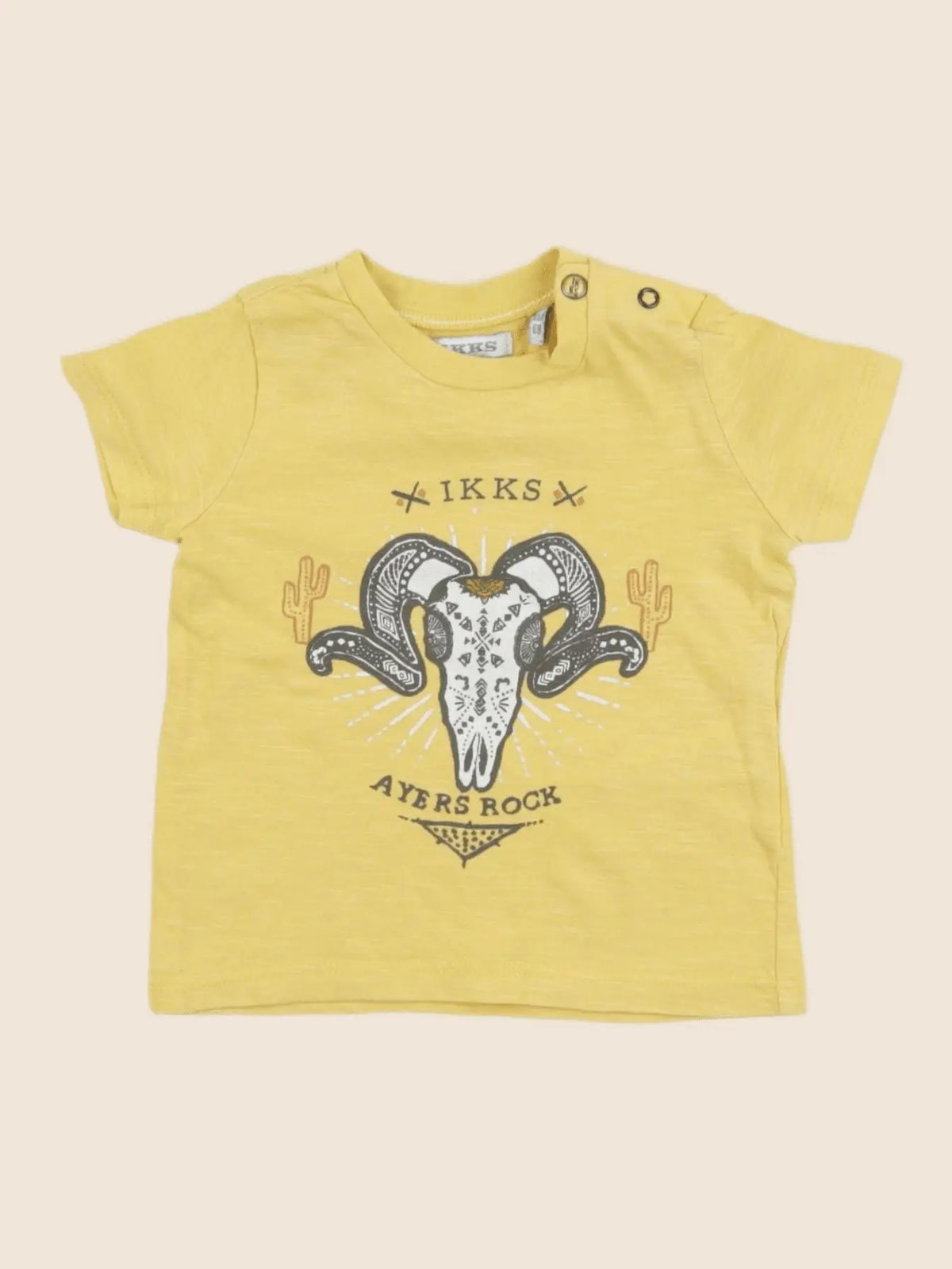 IKKS - tee-shirt jaune - 6 mois
