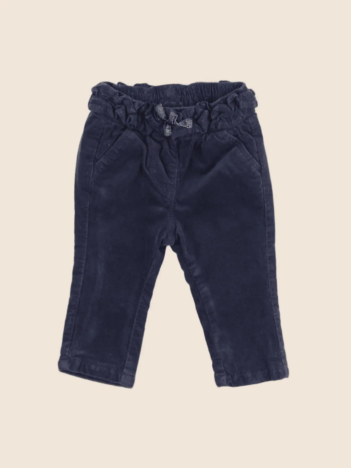 Tape à l'oeil - pantalon doublé bleu - 3 mois