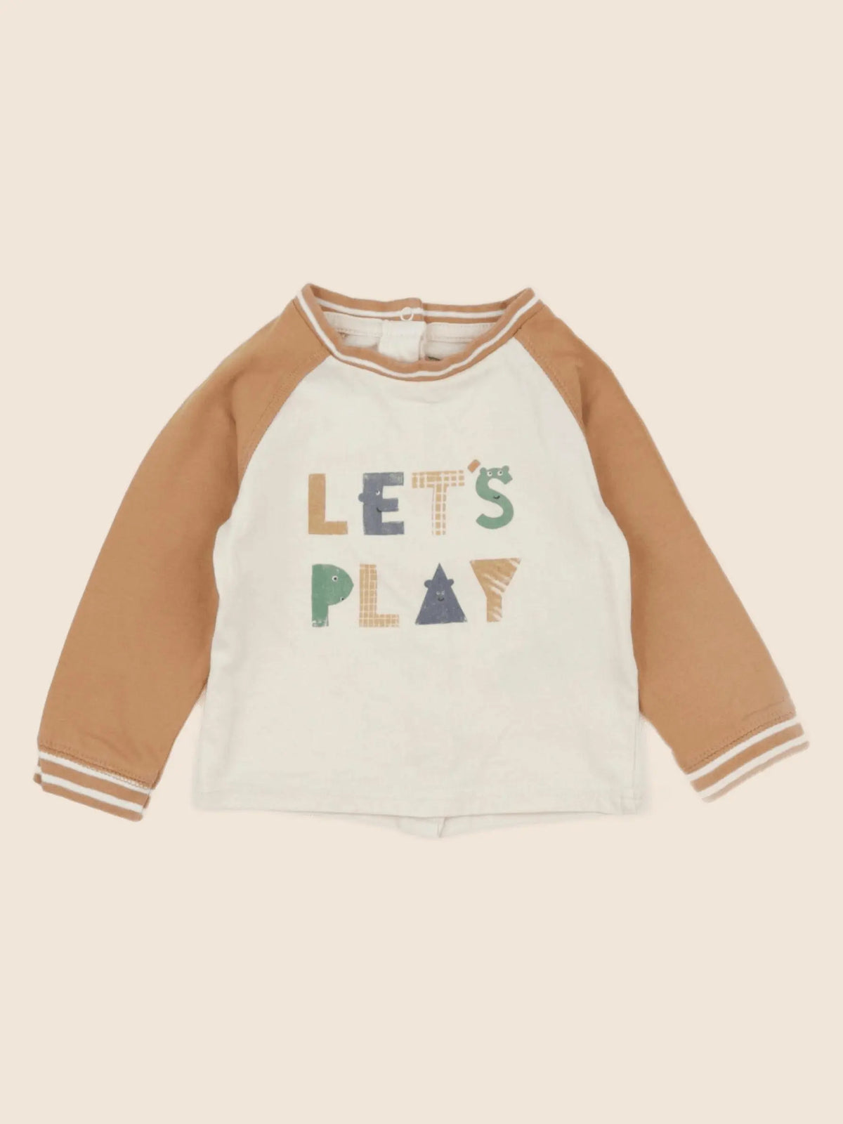Vertbaudet - tee-shirt marron - 6 mois